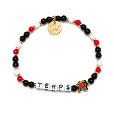 Little Words Project Maryland Terrapins Beaded Word Bracelet

