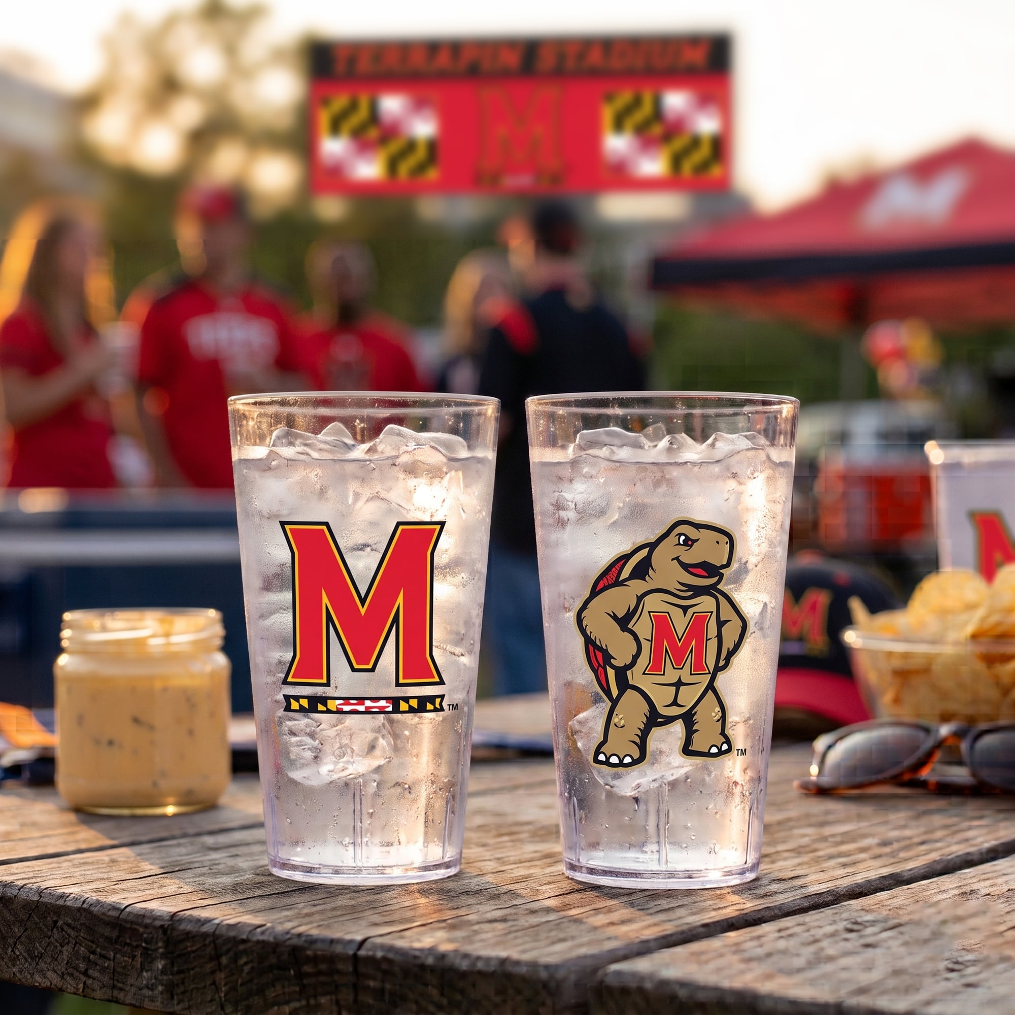 Maryland Terrapins 24oz. Two-Pack Tritan Tumbler Set