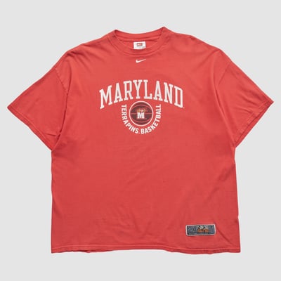 Maryland Terrapins Nike 2000s T-shirt - Red - 2XL by Fanatics Real Vintage
