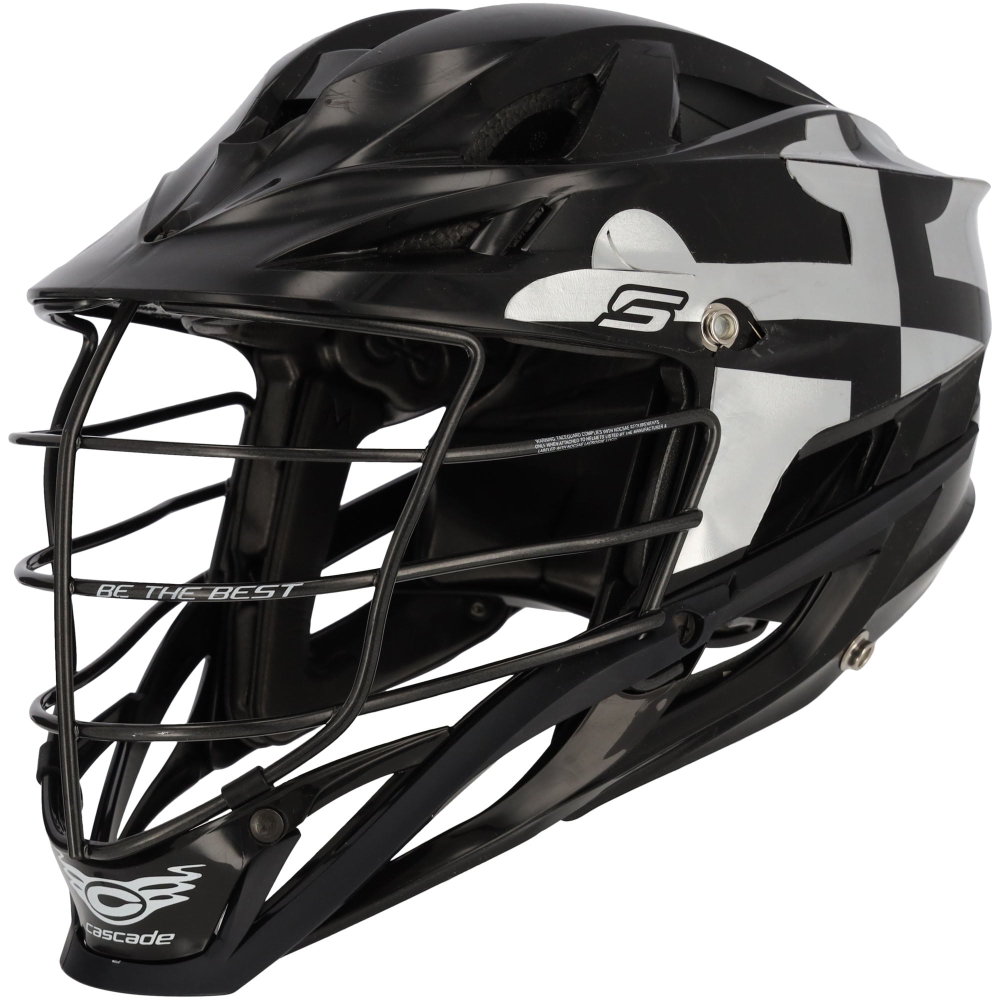 Maryland Terrapins Team-Issued Black and Silver Helmet from the