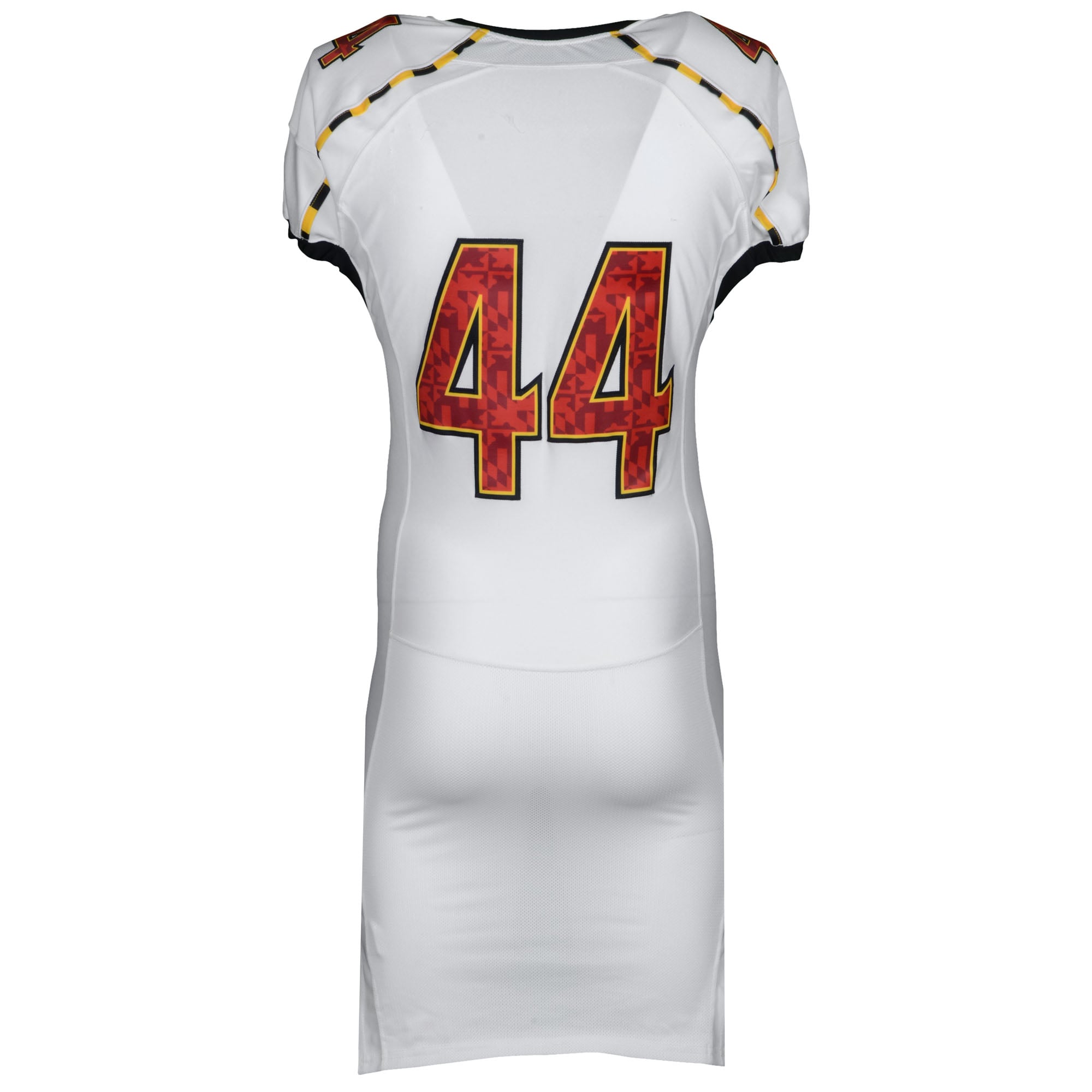 Maryland Terrapins Team-Issued #44 White Jersey with ACC Patch