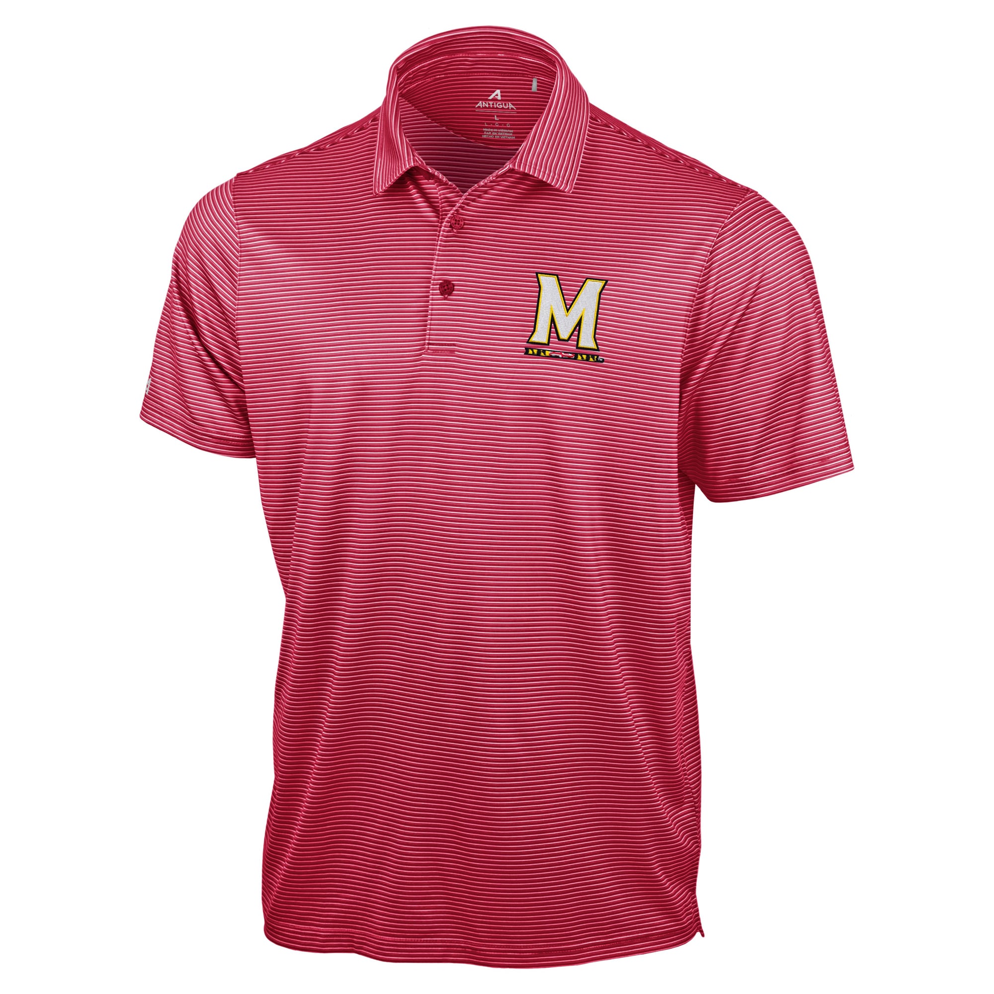 Polo Antigua rouge Maryland Terrapins Lineage pour homme