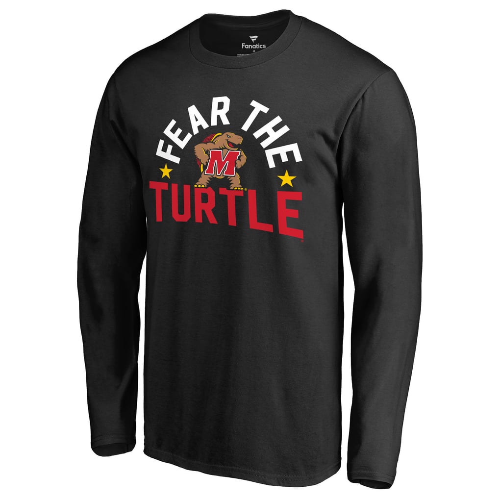 Alt Code Turtle Men's Black Maryland Terrapins Hometown Collection Fear the Turtle Long ...