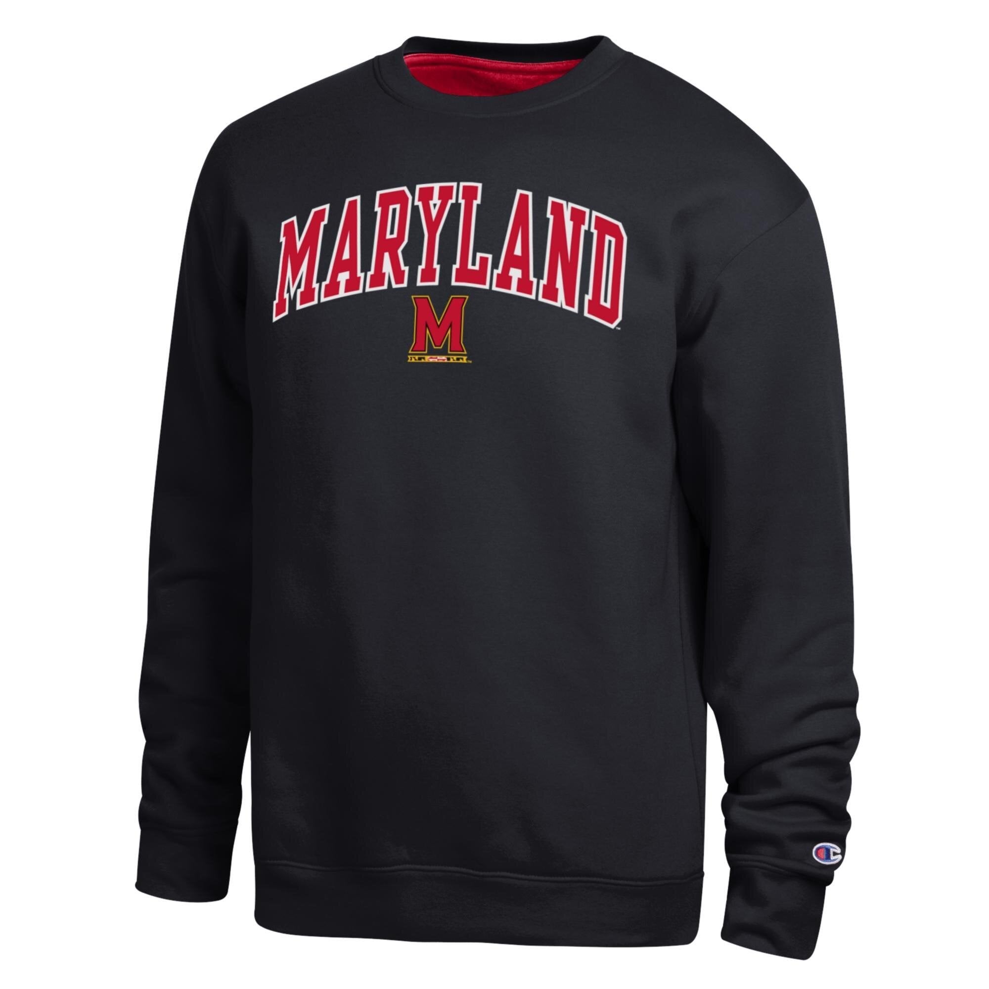 Men's Champion Heather Gray Maryland Terrapins Arch Sweatshirt