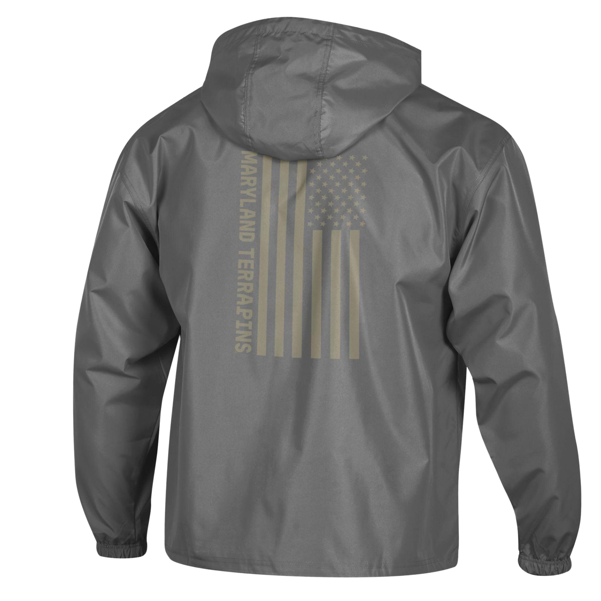 Men's Champion  Graphite Maryland Terrapins OHT Flag Packable Jacket