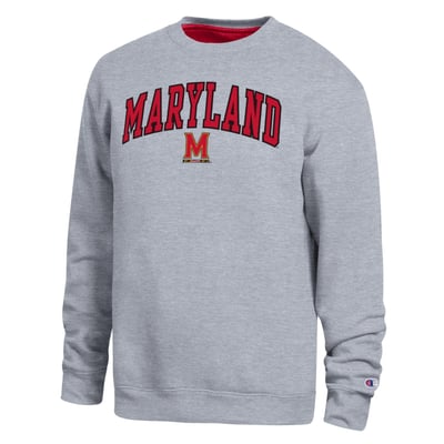  Maryland Terrapins Champion Arch Sweatshirt - Heather Gray