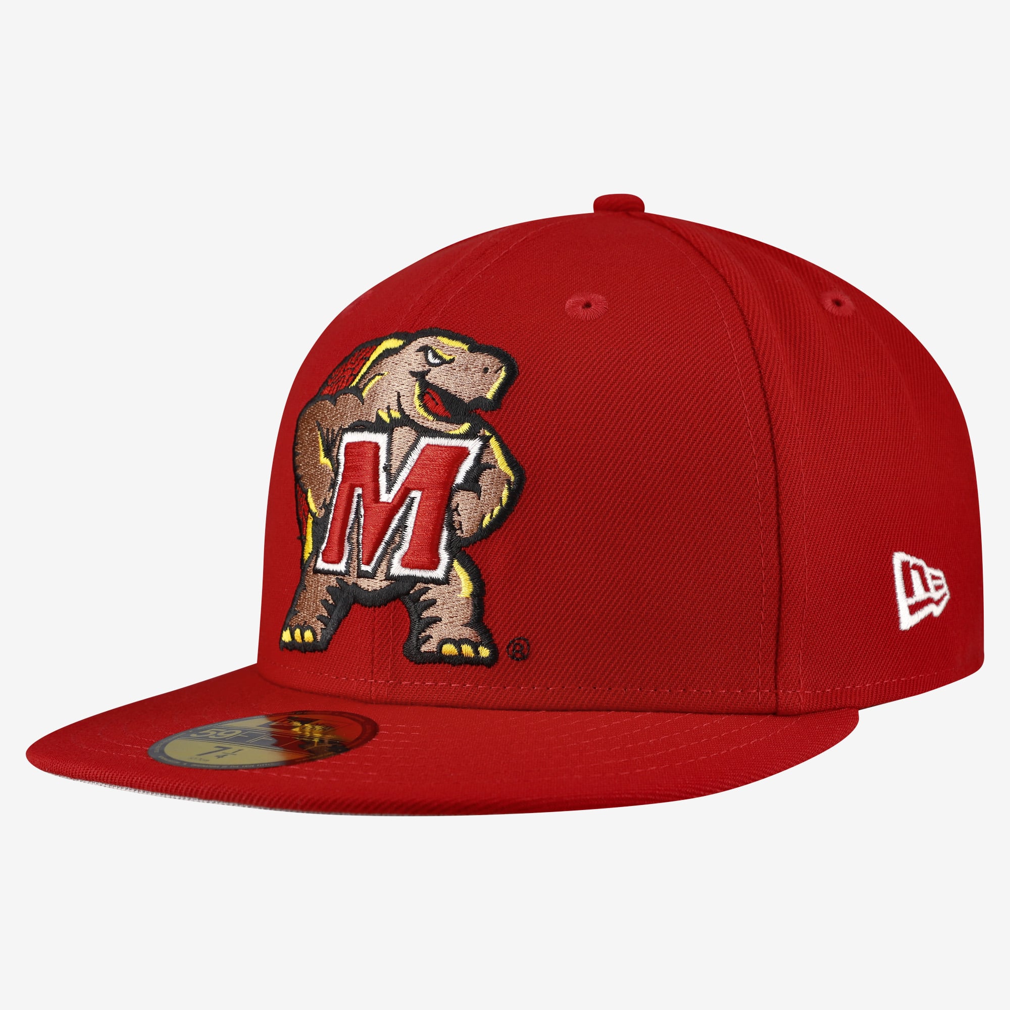 Casquette ajustée New Era Core 59FIFTY rouge Maryland Terrapins pour homme