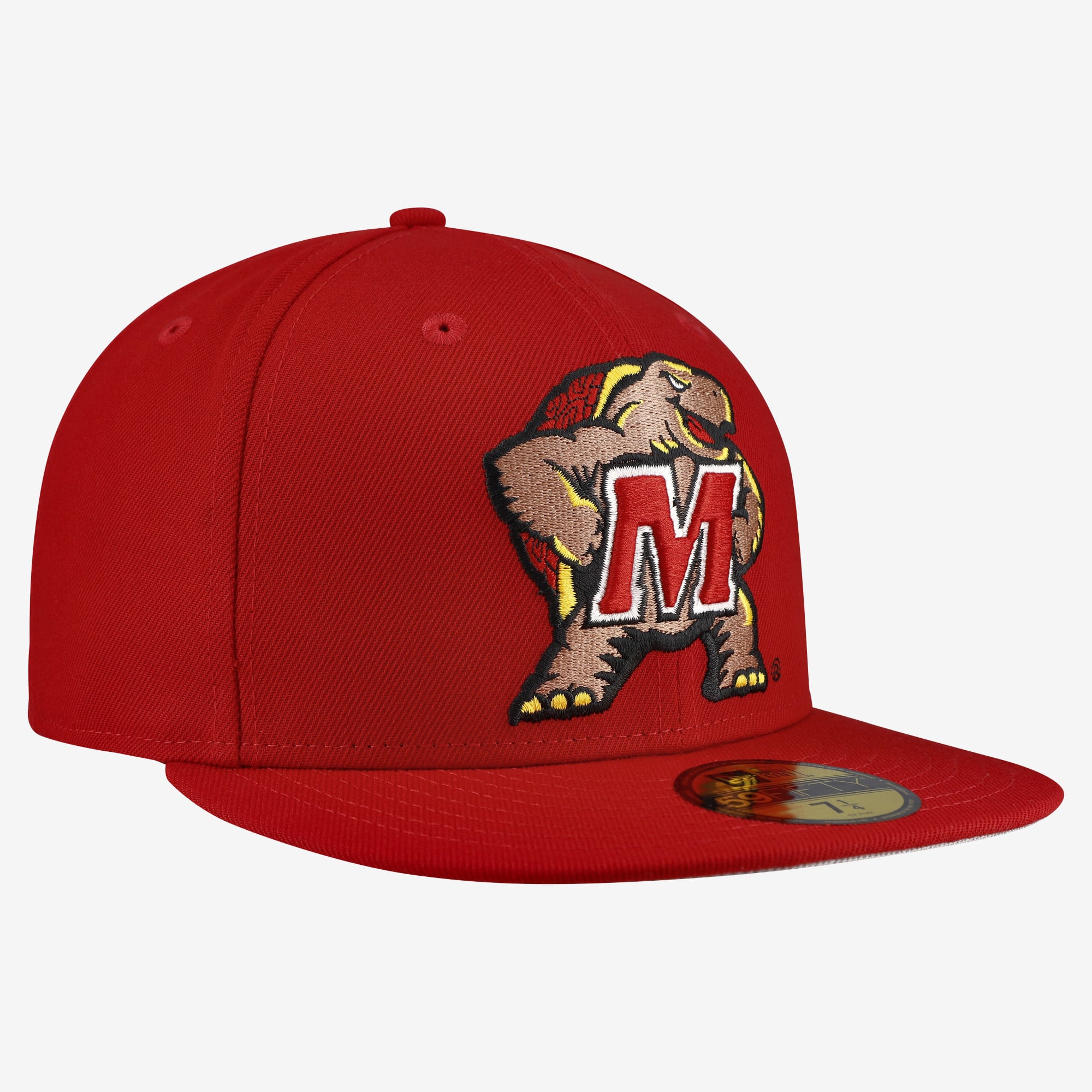 Casquette ajustée New Era Core 59FIFTY rouge Maryland Terrapins pour homme