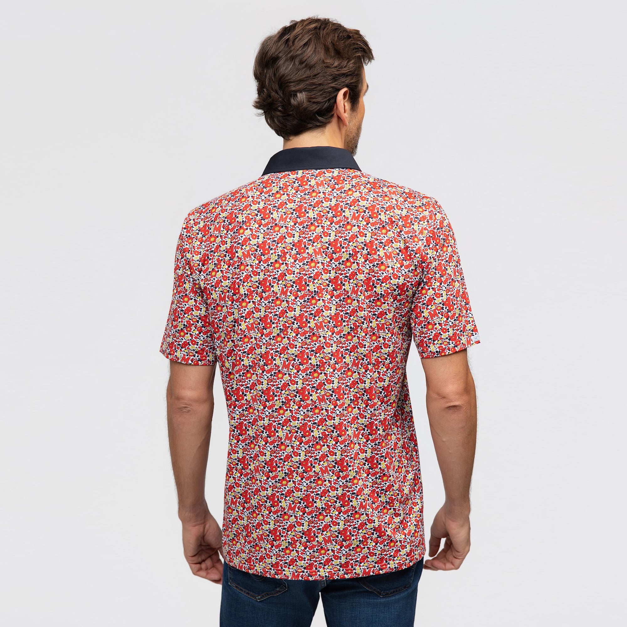 Men's Smith & Quinn Red Maryland Terrapins Poppies Teddy Polo