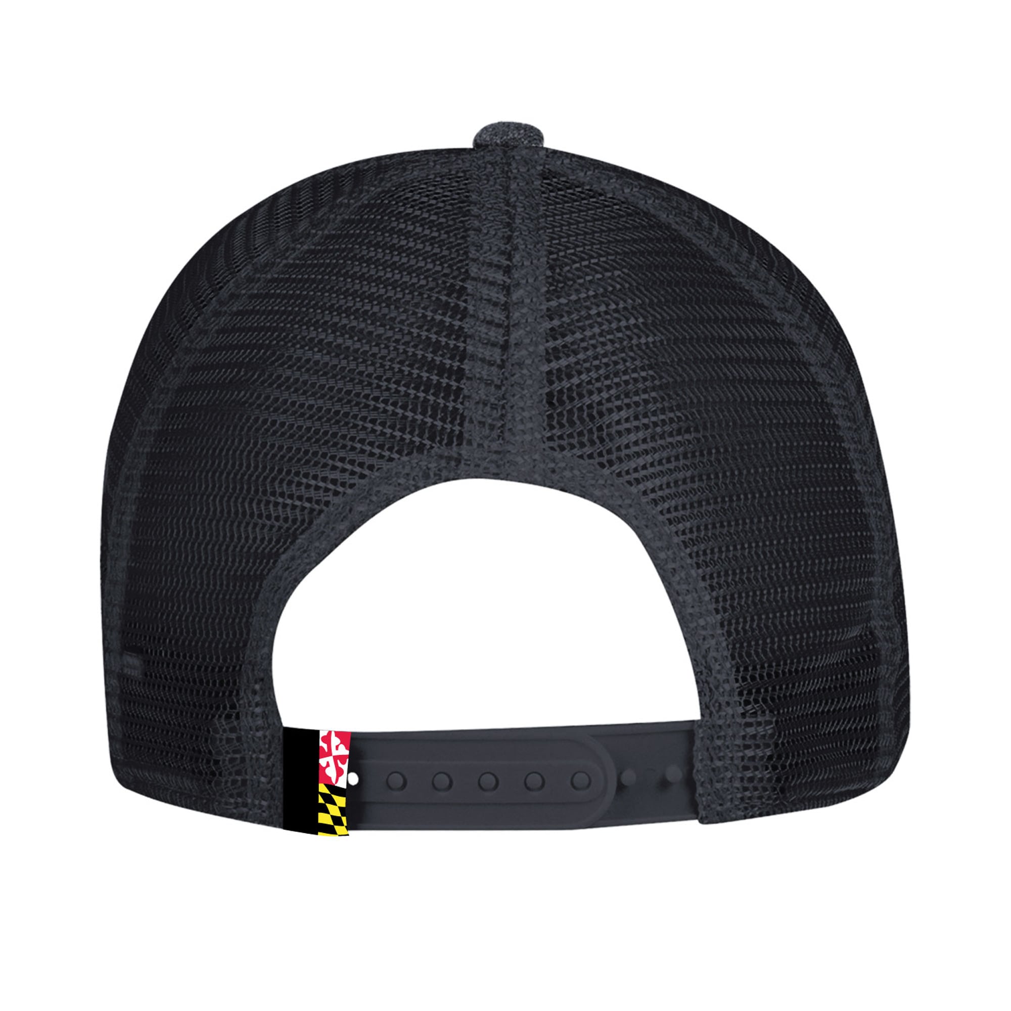 Casquette ajustable noire Maryland Terrapins 2024 Sideline Blitzing Trucker pour homme de Under Armour