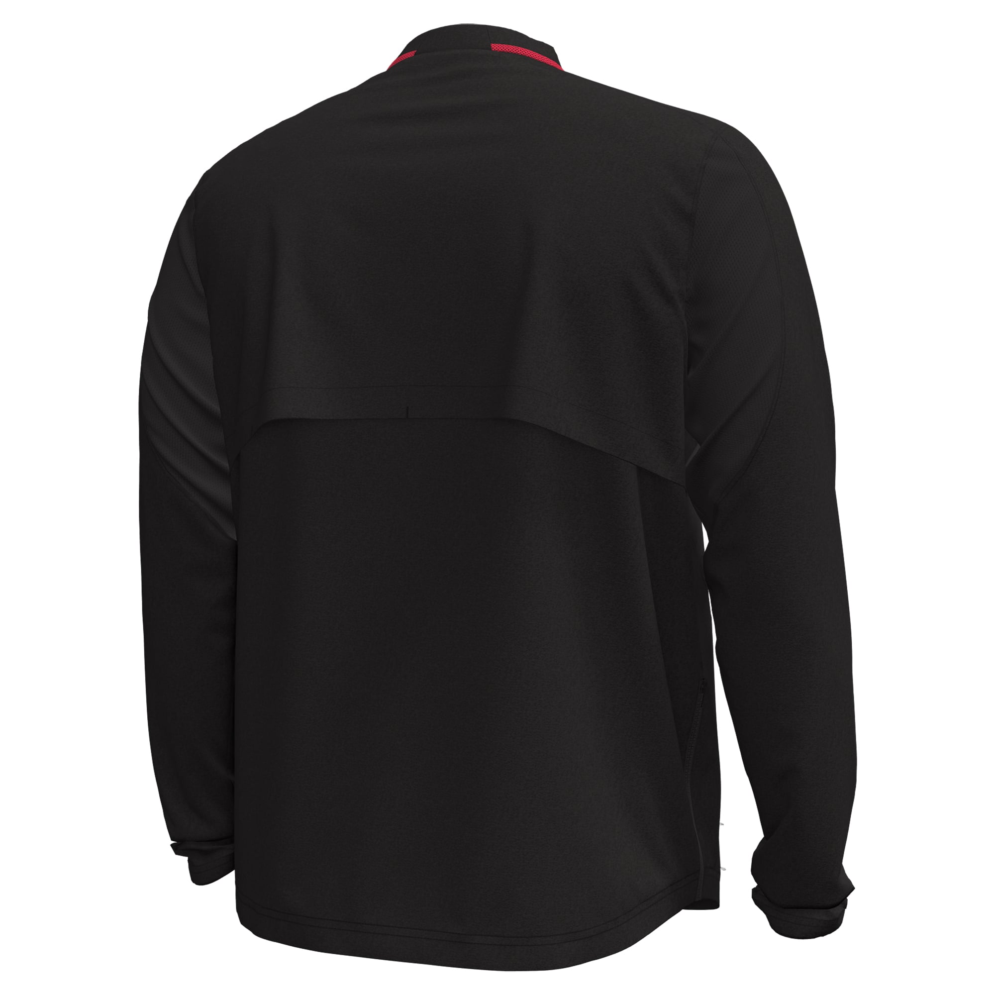 Men's Under Armour Black Maryland Terrapins 2026 Sideline Motivate Woven Quarter-Zip Long Sleeve Pullover