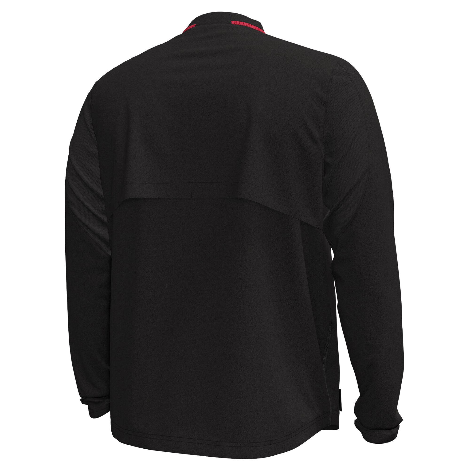 Pull à manches longues Under Armour noir Maryland Terrapins 2026 Sideline Motivate pour homme, fermeture éclair 1/4 tissée.