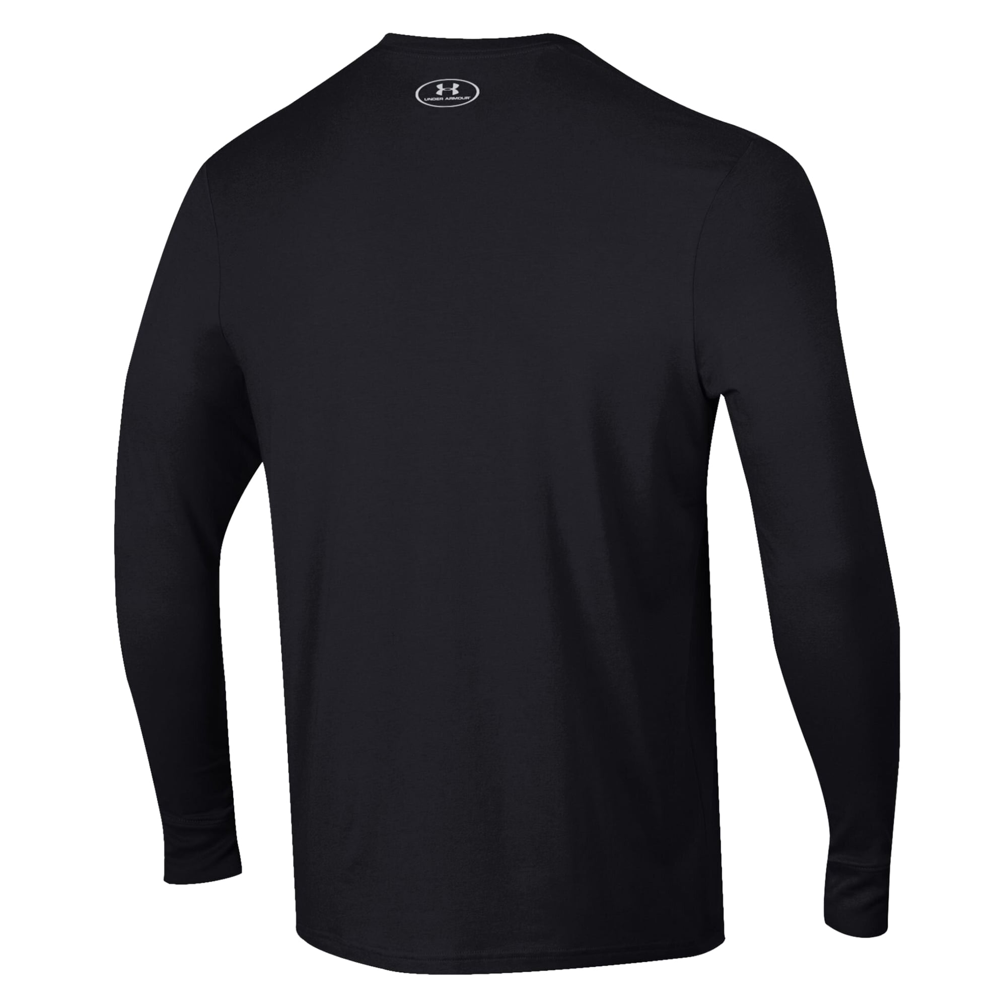 Men's Under Armour Black Maryland Terrapins 2026 Sideline Performance Cotton Long Sleeve T-Shirt