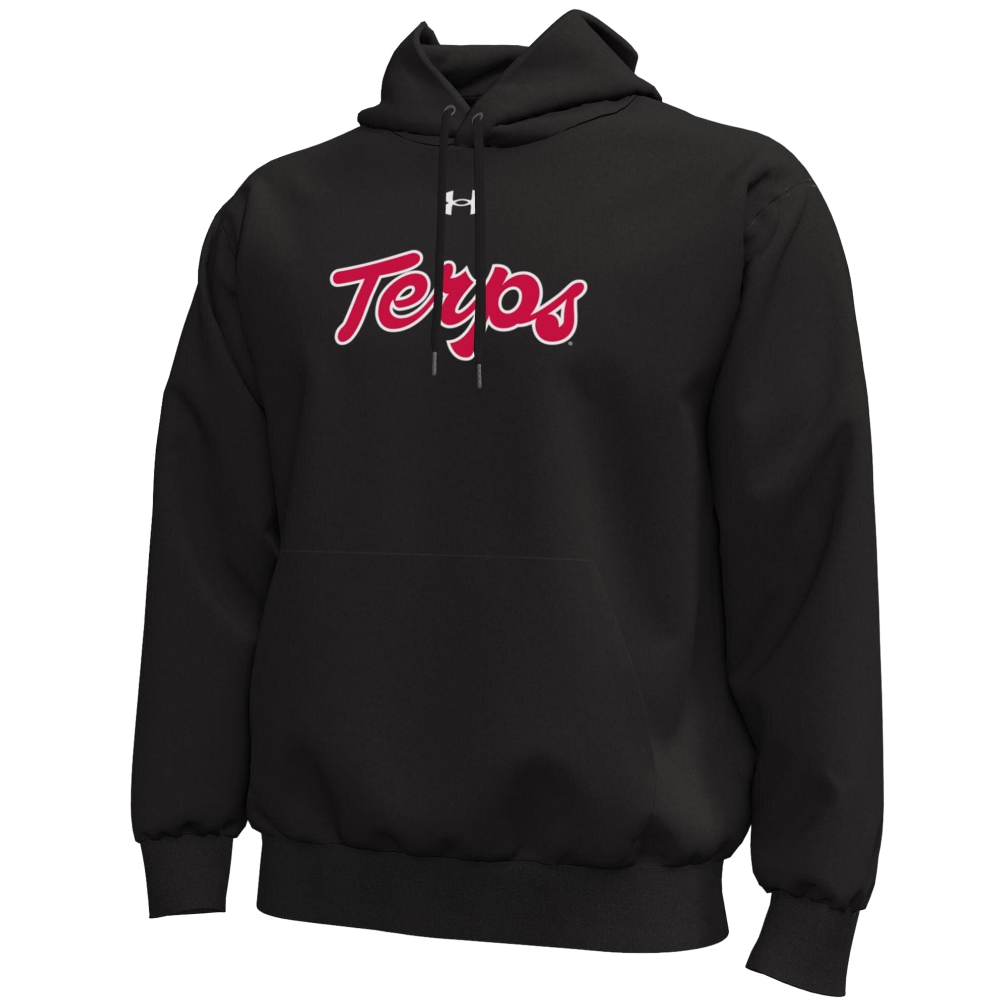 Sweat à capuche en polaire Under Armour rouge Maryland Terrapins Core Icon pour homme