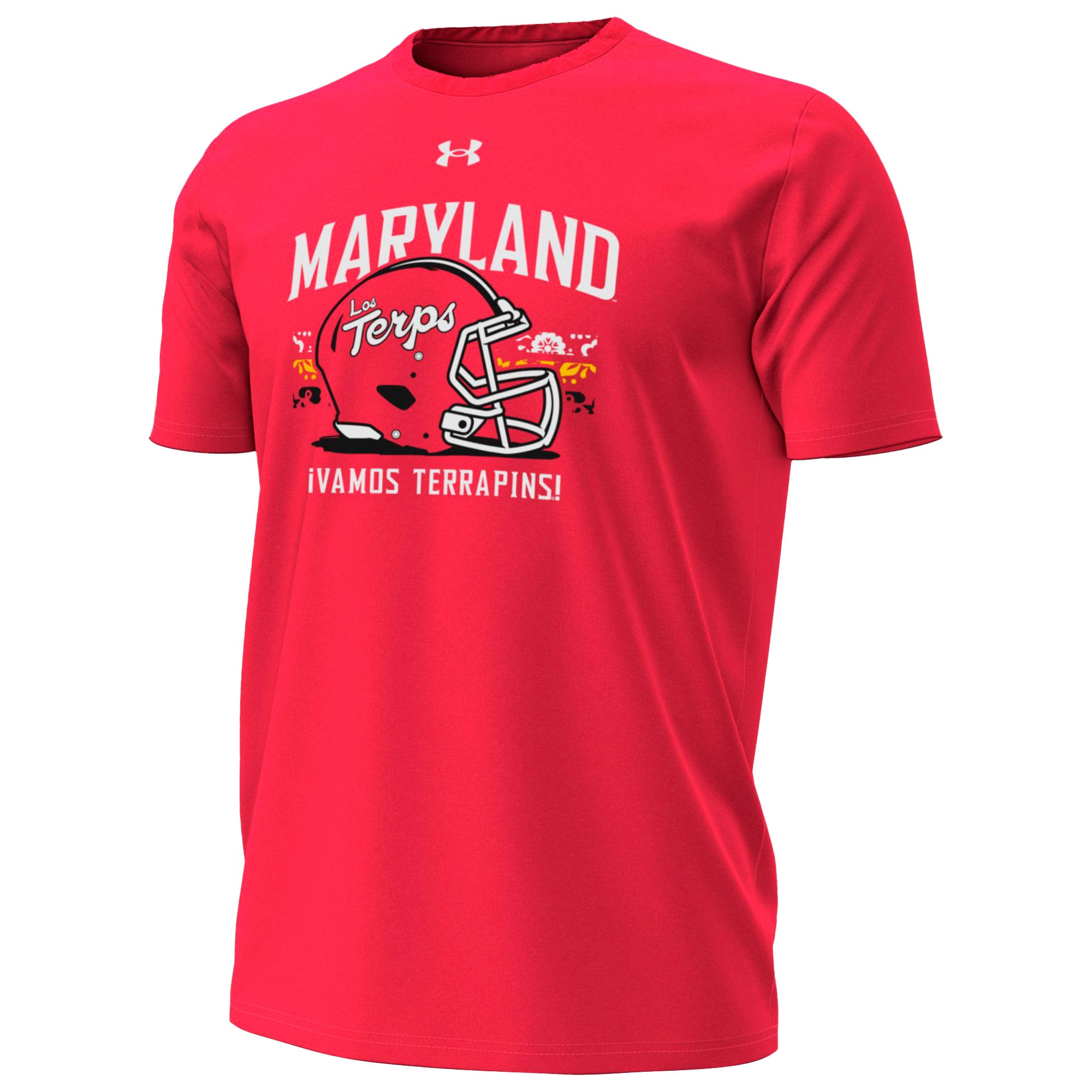 Men's Under Armour Red Maryland Terrapins Los Terps Performance T-Shirt