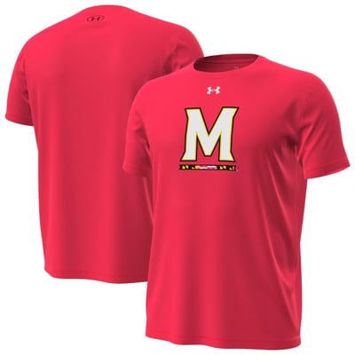 Maryland Terrapins Under Armour Primary Tech Stretch T-Shirt - Red