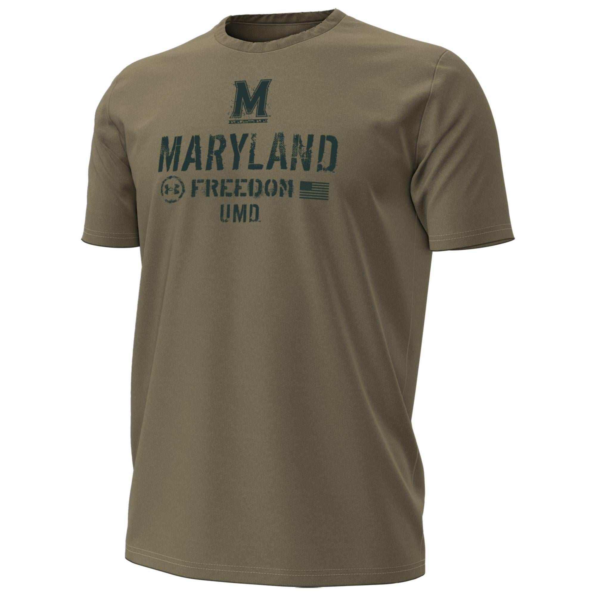 T-shirt Under Armour Tan Maryland Terrapins 2026 Freedom Collection pour homme