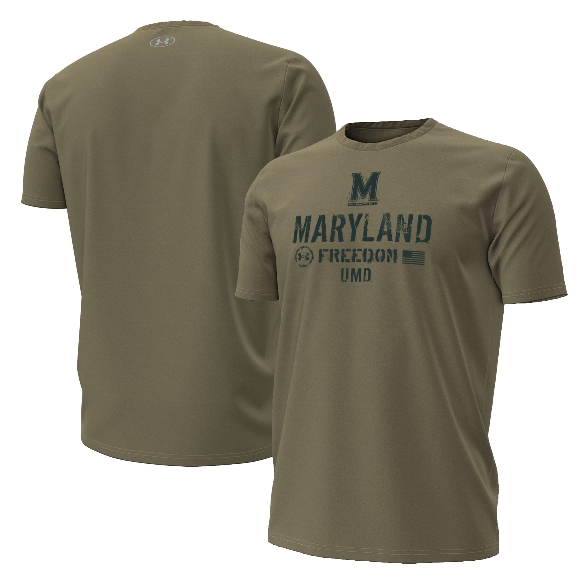 T-shirt Under Armour Tan Maryland Terrapins 2026 Freedom Collection pour homme