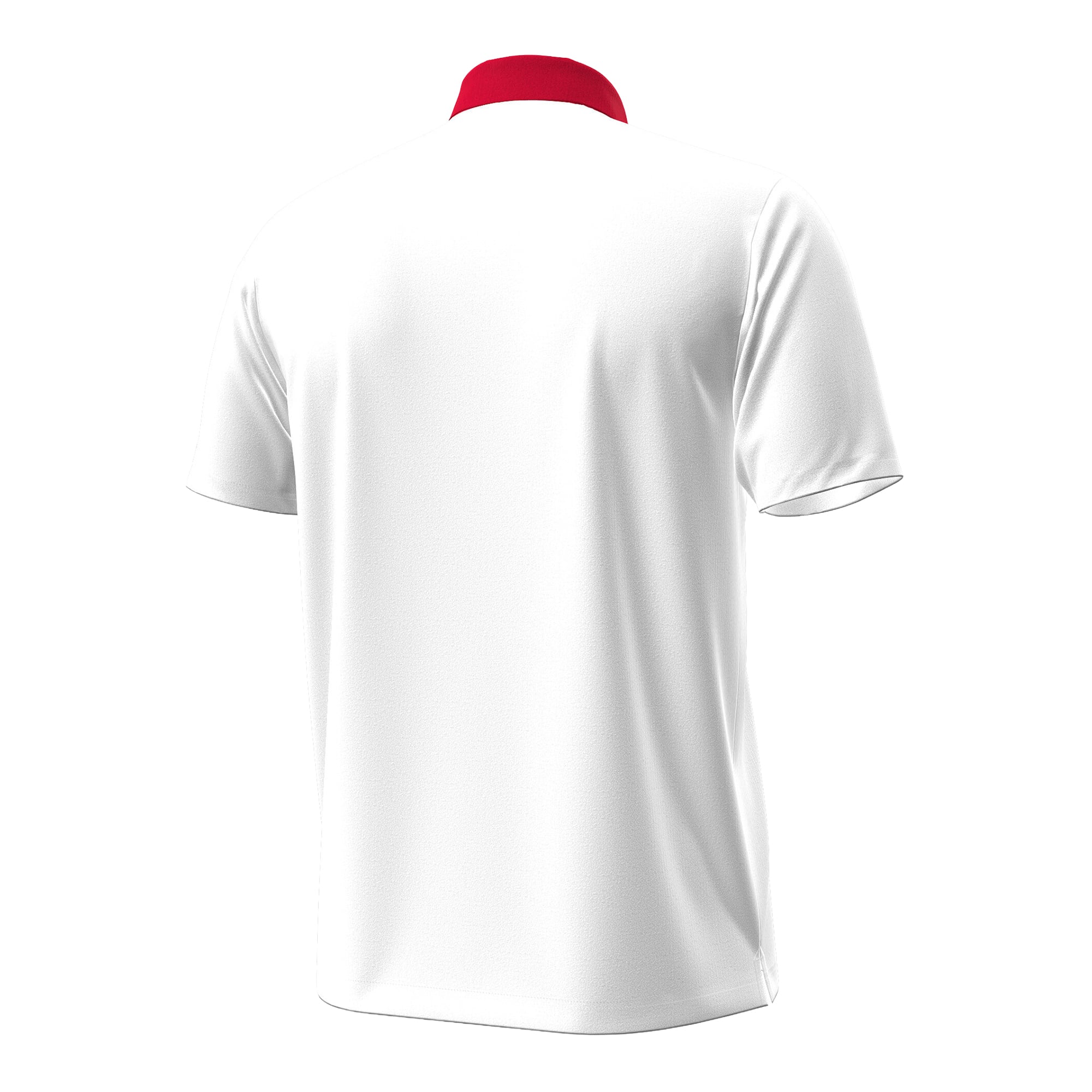Polo de soirée Under Armour blanc pour homme, Maryland Terrapins, édition spéciale séries éliminatoires 2026.