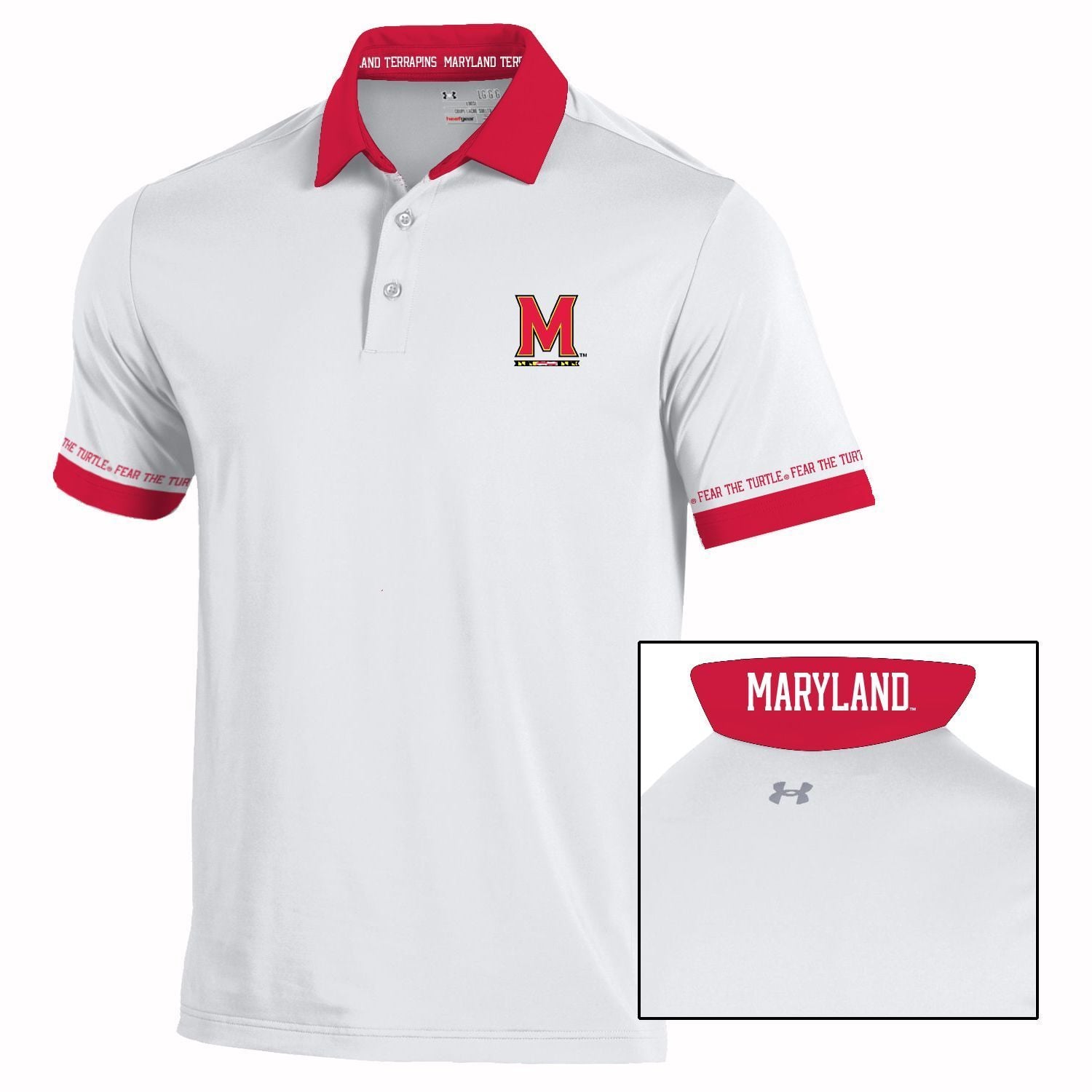 Mens UNDER ARMOUR wht University of Maryland GAMEDAY Gameday 