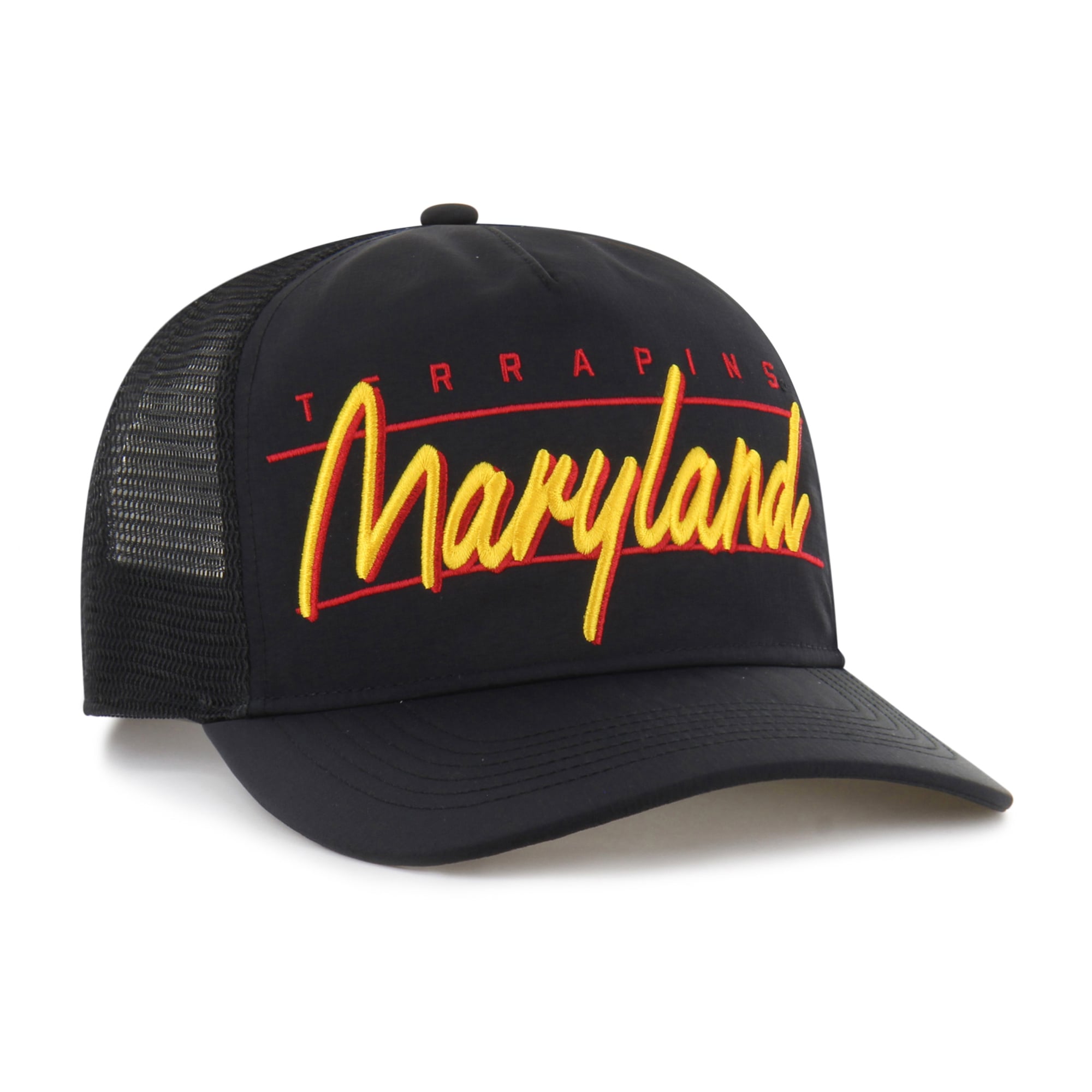 Unisex '47 Black Maryland Terrapins brrr° Condor Mesh Hitch Adjustable Hat