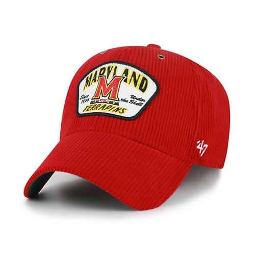 Casquette unisexe ajustable '47 Red Maryland Terrapins Accordia en velours côtelé MVP