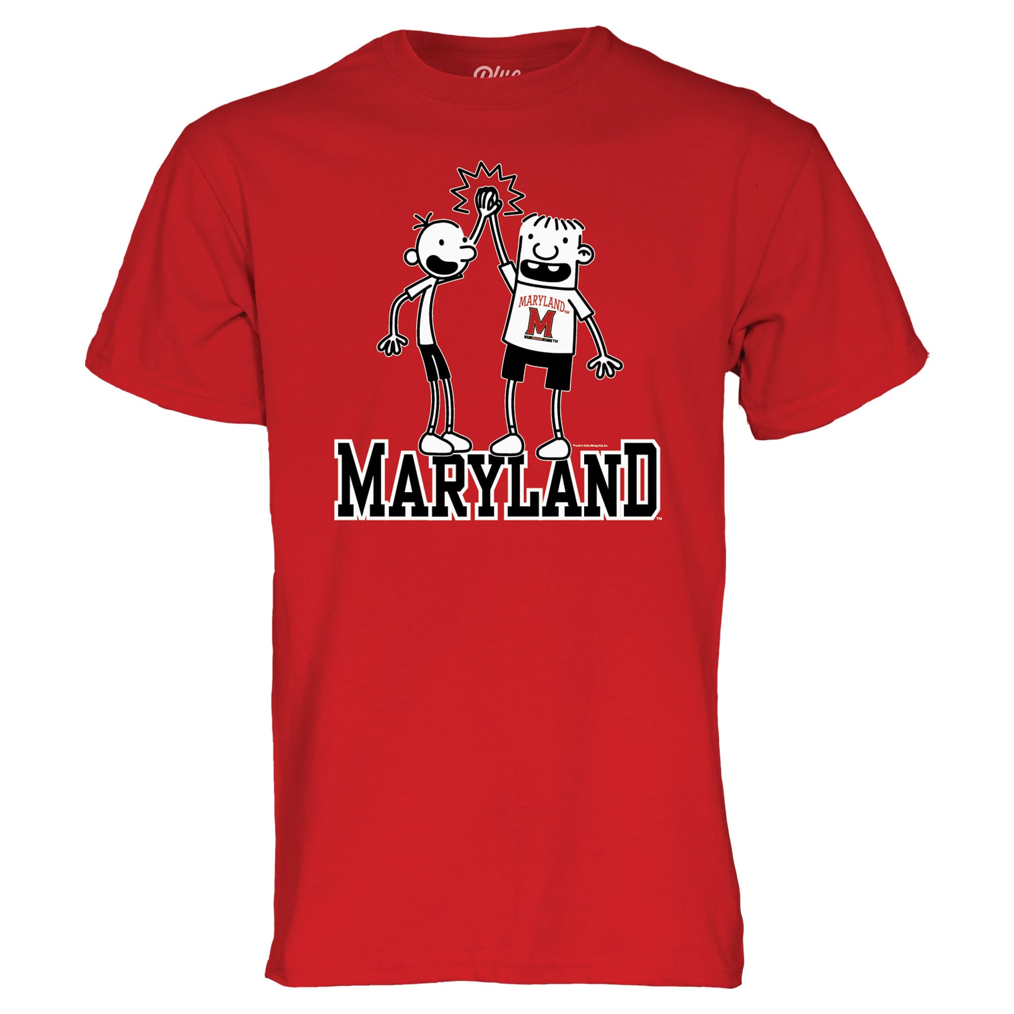 Unisex Blue 84 Red Maryland Terrapins x Diary of a Wimpy Kid High Five T-Shirt