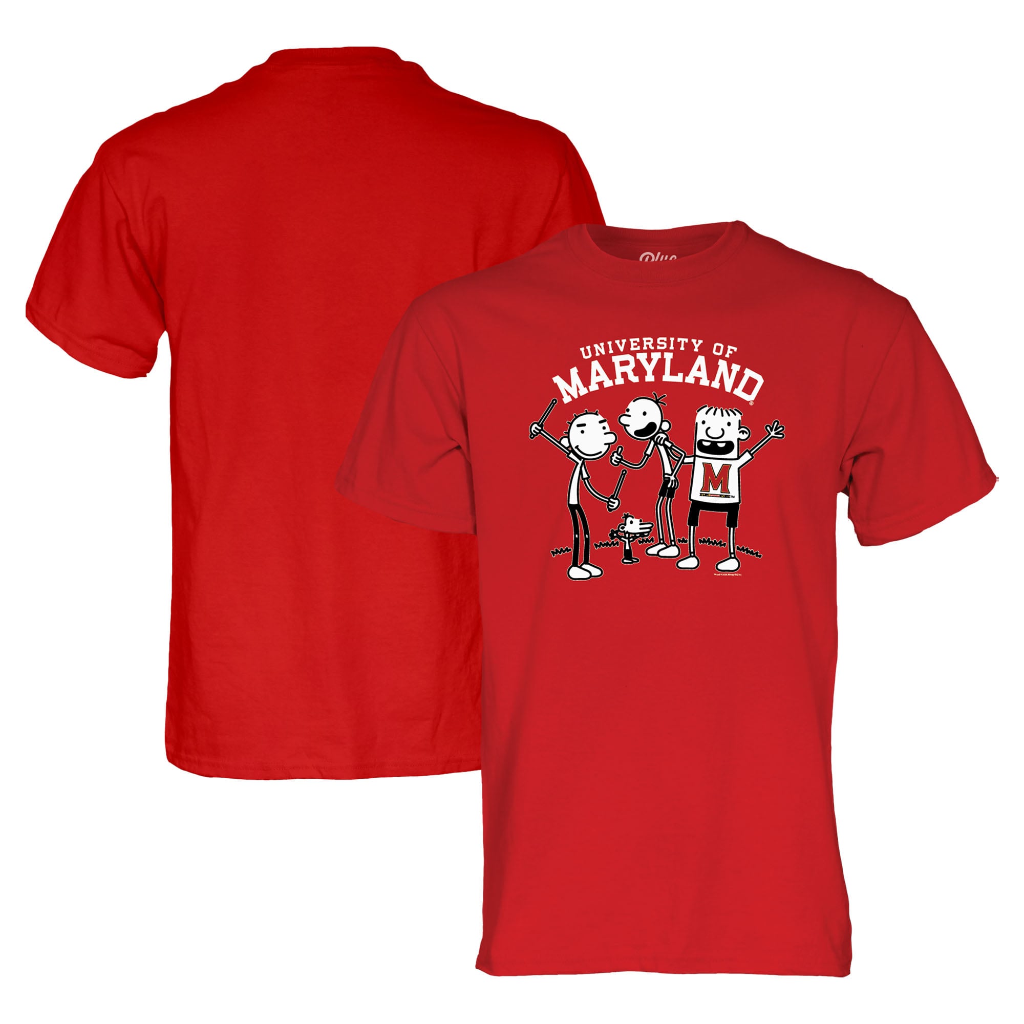 Unisex Blue 84 Red Maryland Terrapins x Diary of a Wimpy Kid T-Shirt