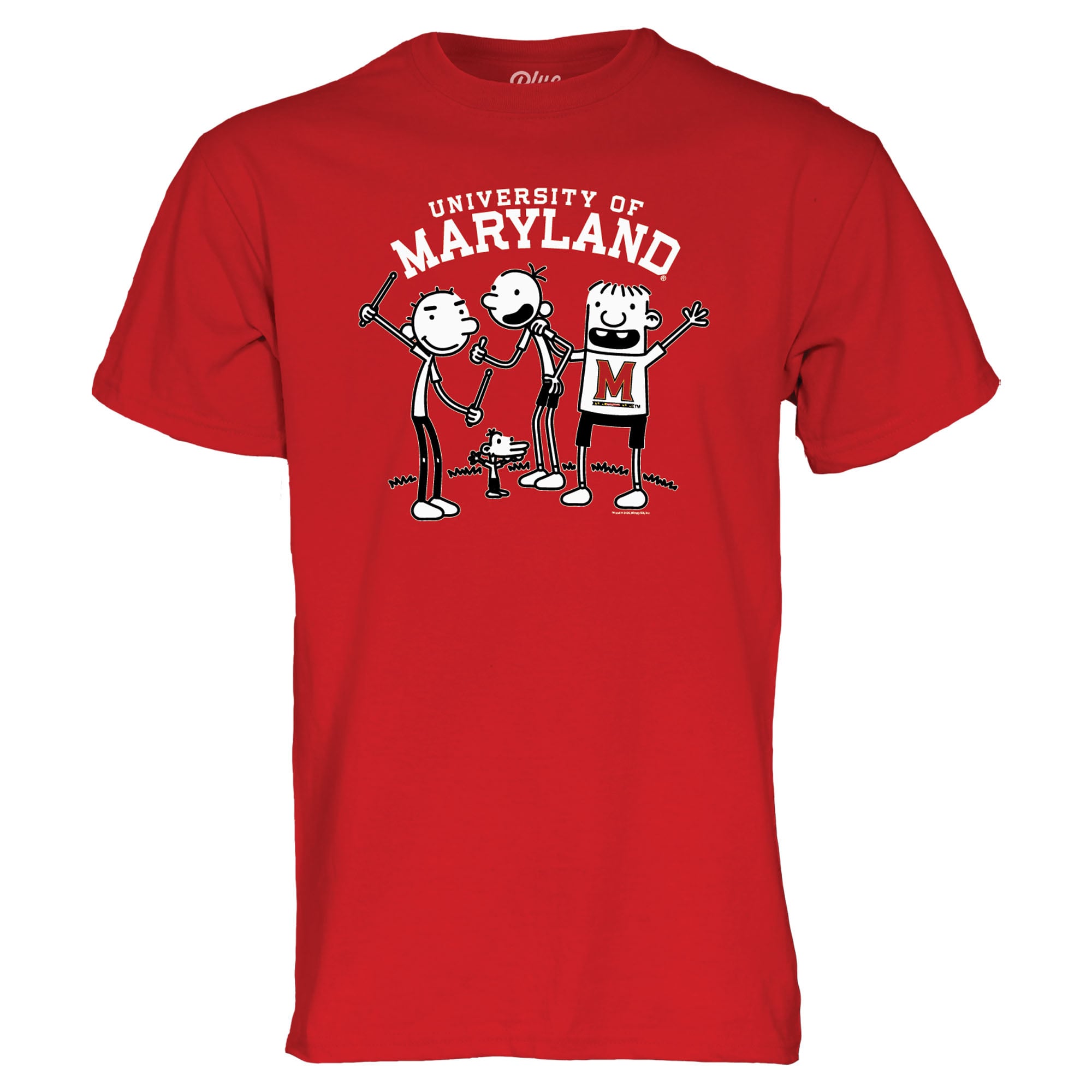 Unisex Blue 84 Red Maryland Terrapins x Diary of a Wimpy Kid T-Shirt