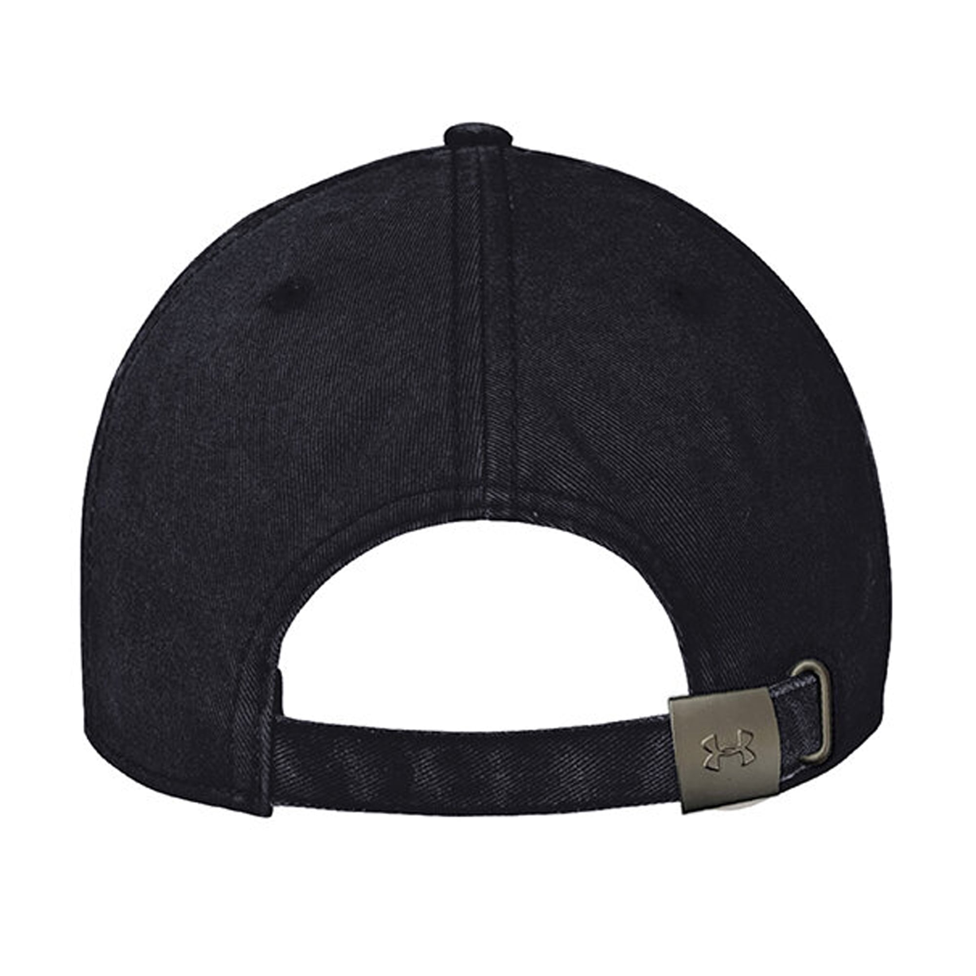 Casquette unisexe Under Armour noire Maryland Terrapins en coton lavé Iso-Chill ajustable