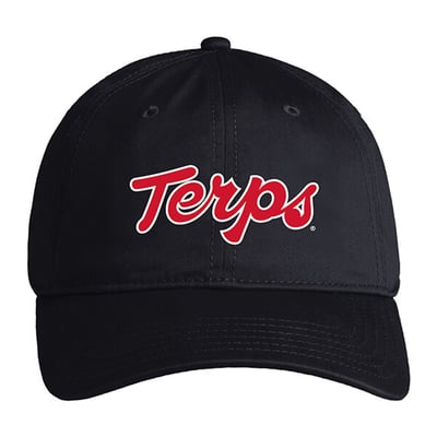  Maryland Terrapins Under Armour Unisex Washed Cotton Iso-Chill Adjustable Hat - Black
