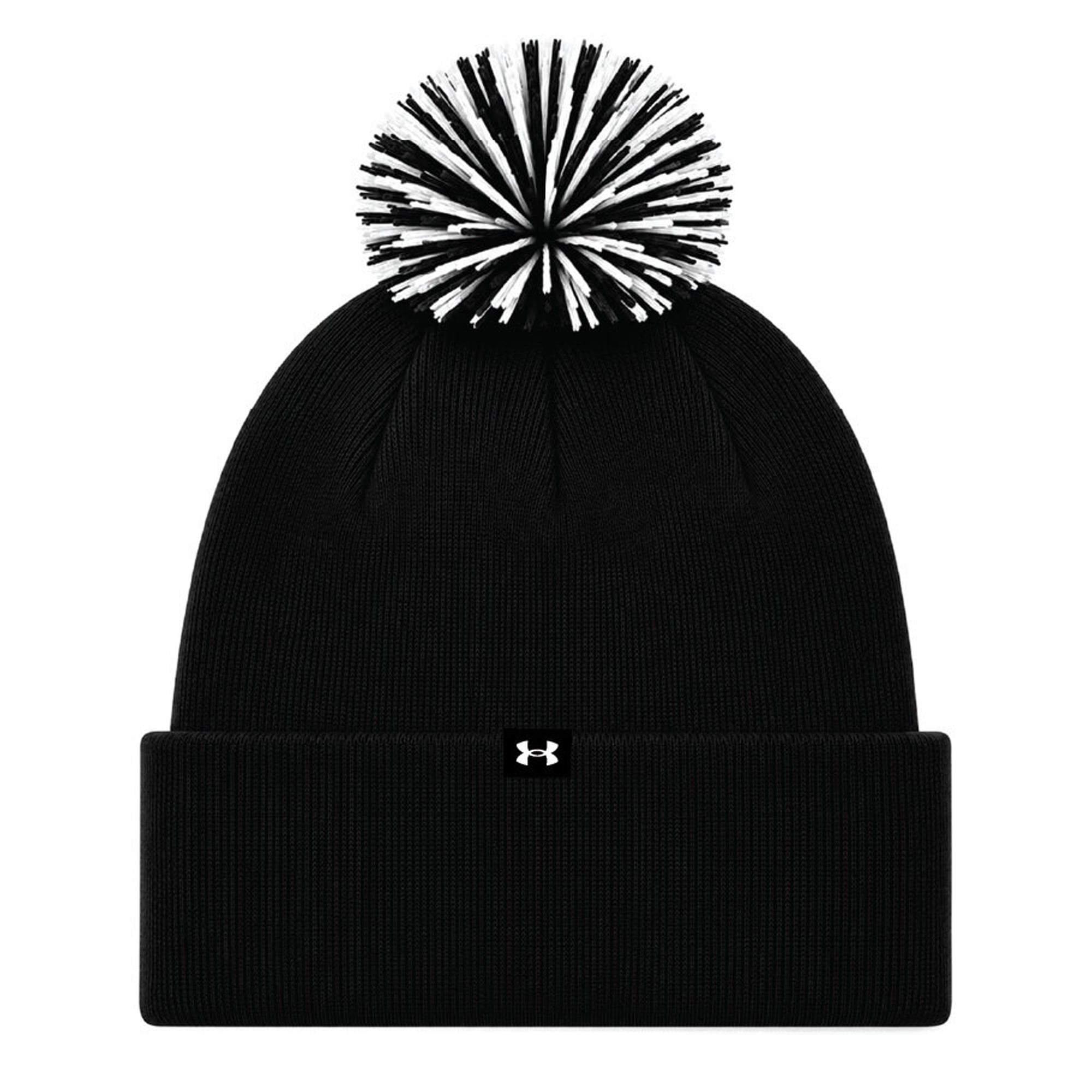 Bonnet unisexe Under Armour Maryland Terrapins noir à revers et pompon