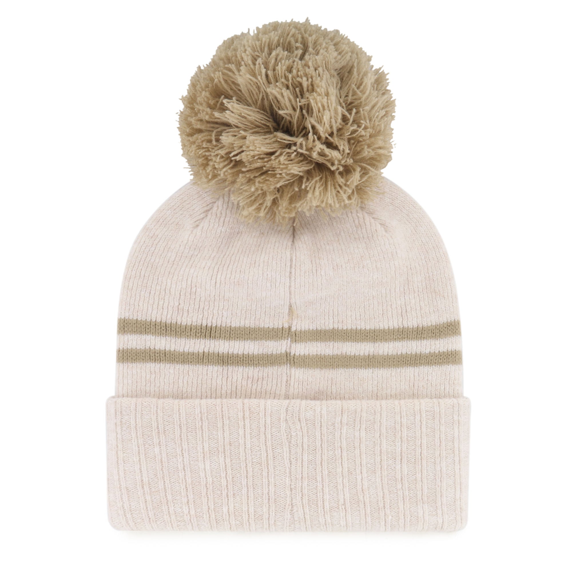 Women's '47 Natural Maryland Terrapins Core & Inline Latte Cuffed Knit Hat with Pom