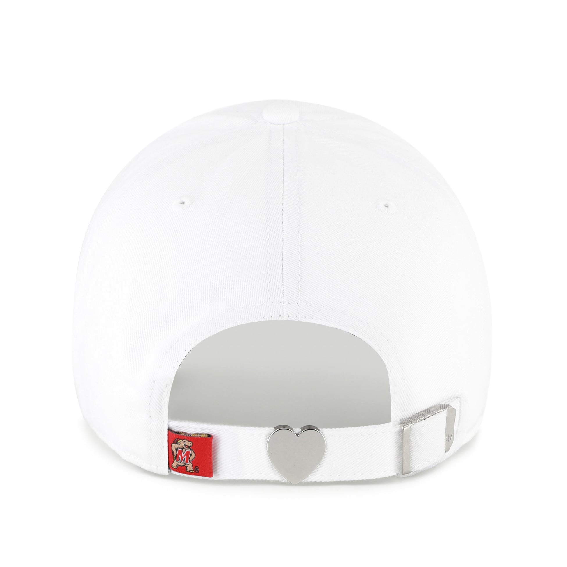 Women's '47 White Maryland Terrapins Trendy Script Clean Up Adjustable Hat