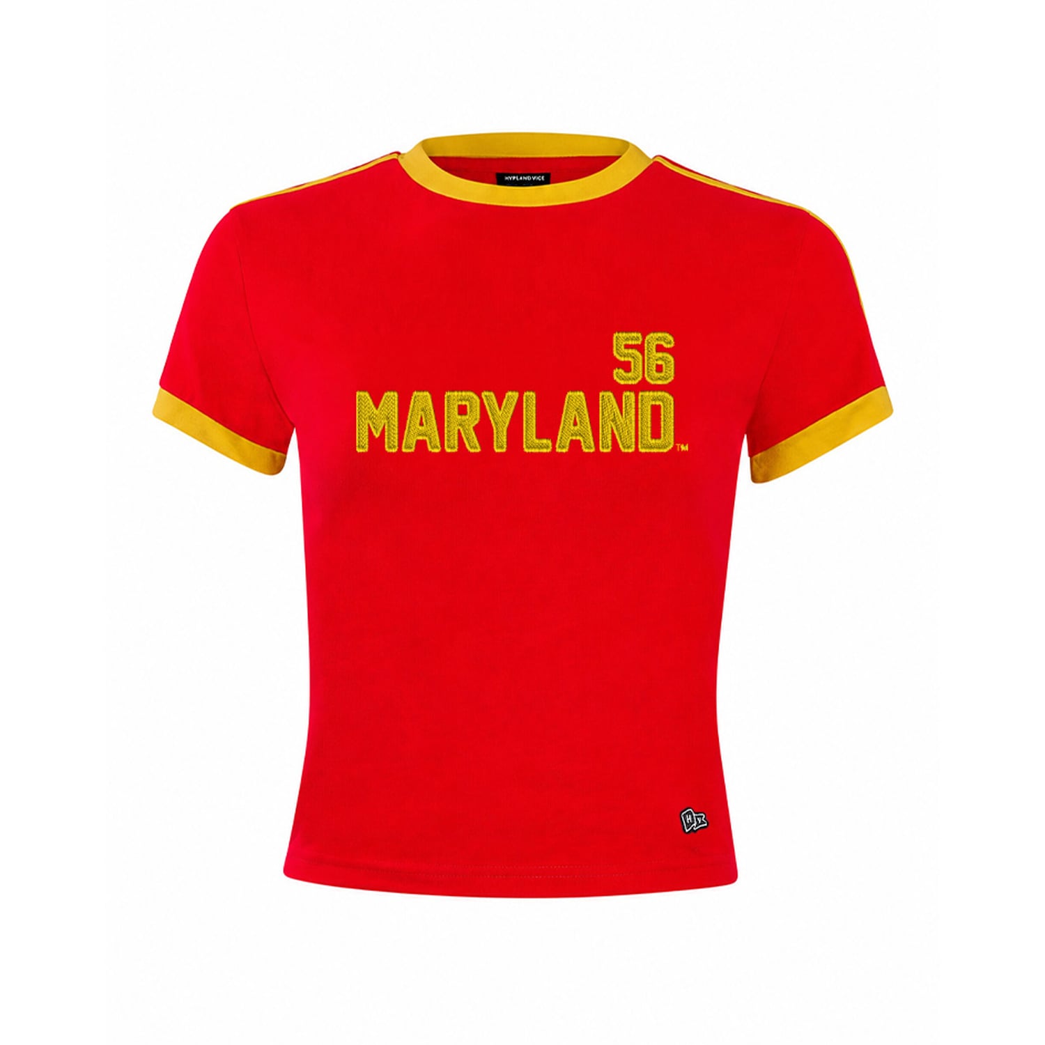 T-shirt bébé gardien de but rouge Hype and Vice pour femmes