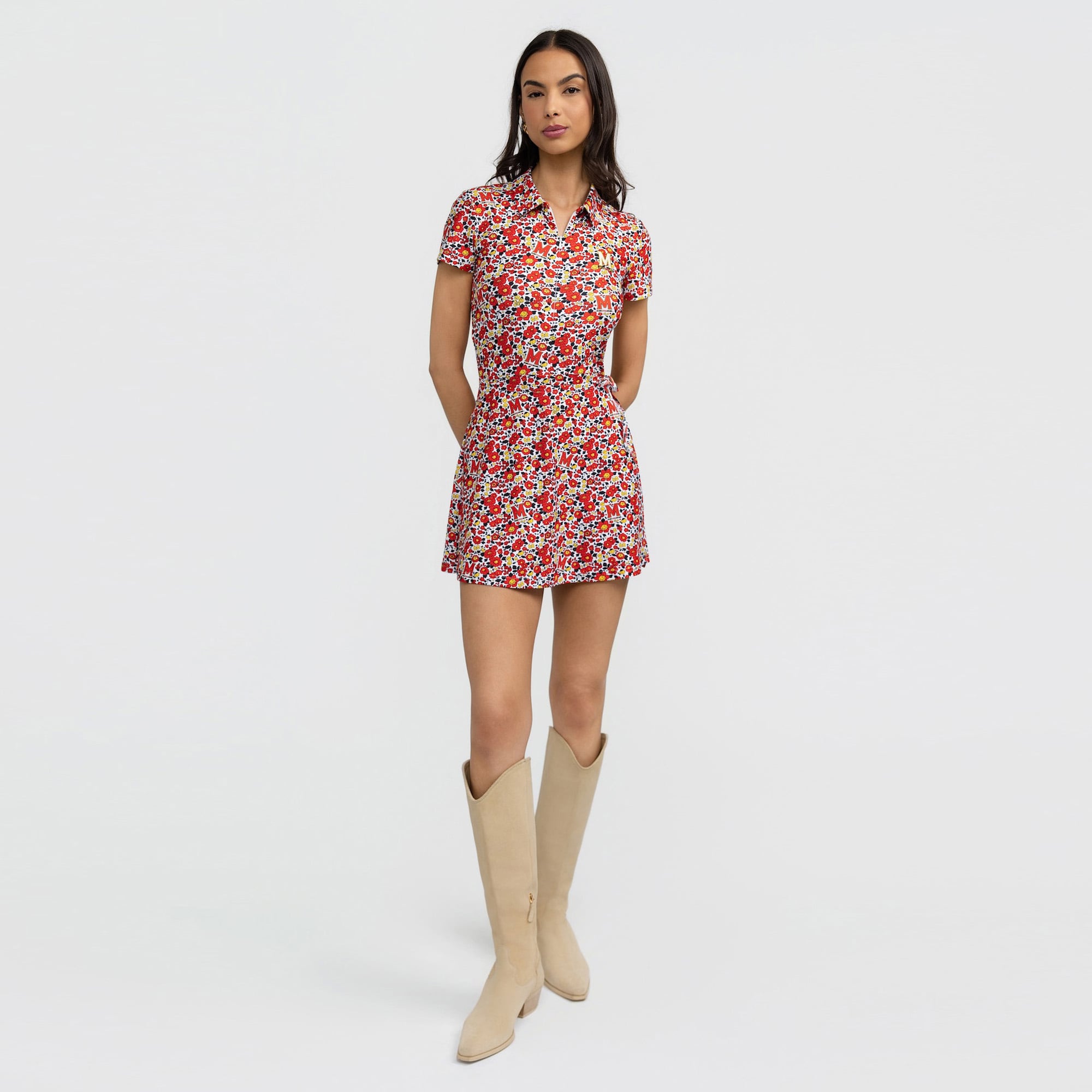 Robe Poppy Ivy rouge Maryland Terrapins pour femme de Smith & Quinn