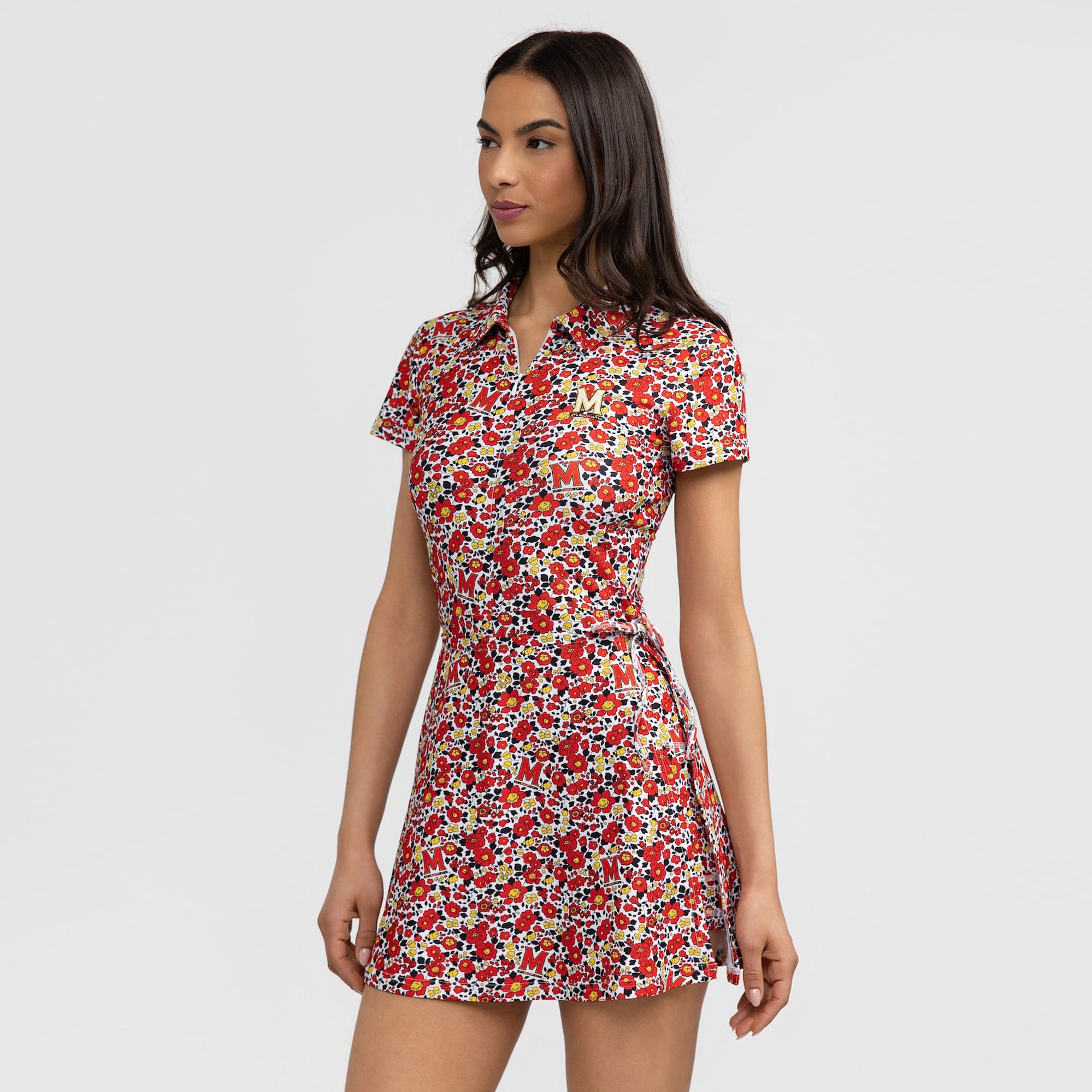 Robe Poppy Ivy rouge Maryland Terrapins pour femme de Smith & Quinn