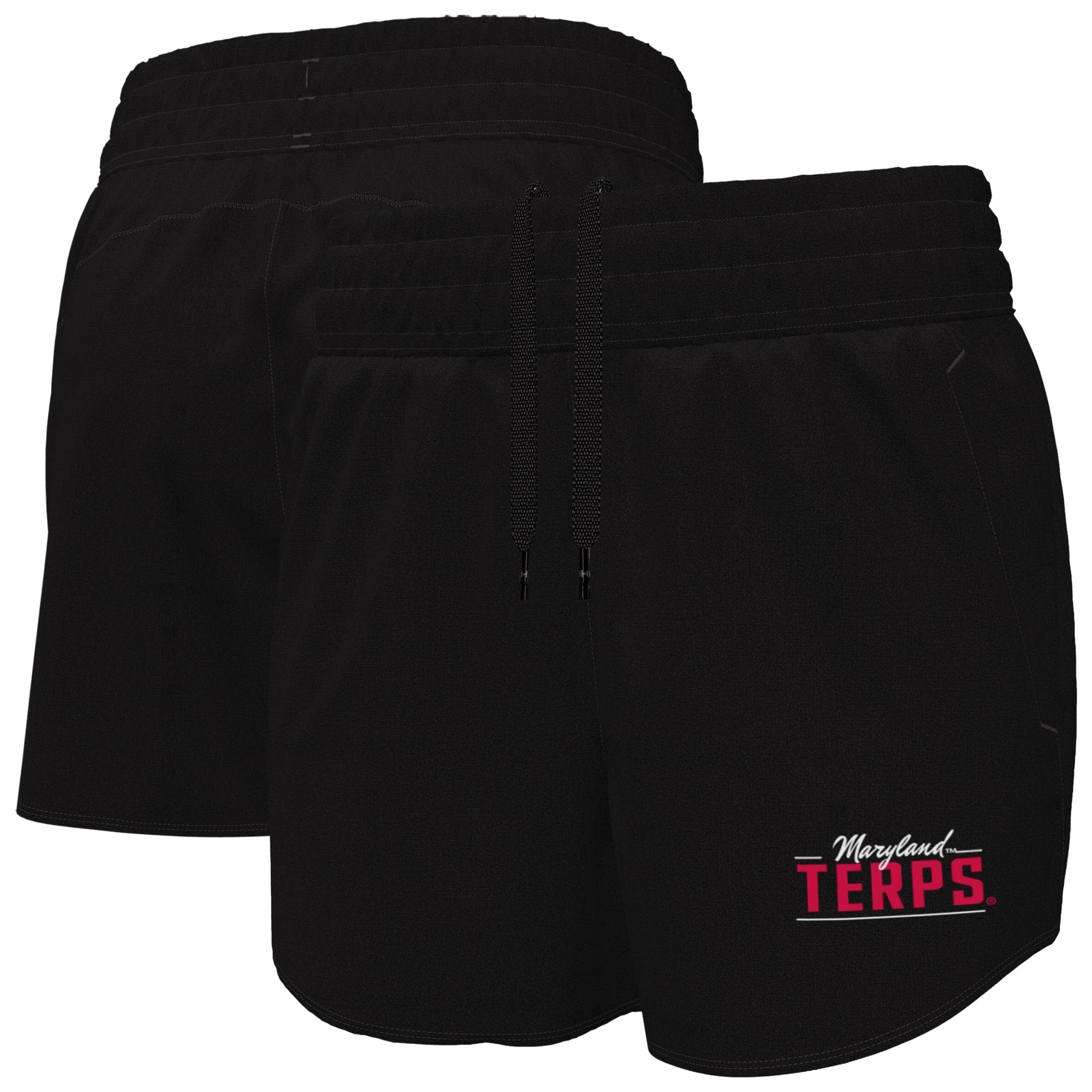 Short tissé Flex noir Under Armour Maryland Terrapins pour femme