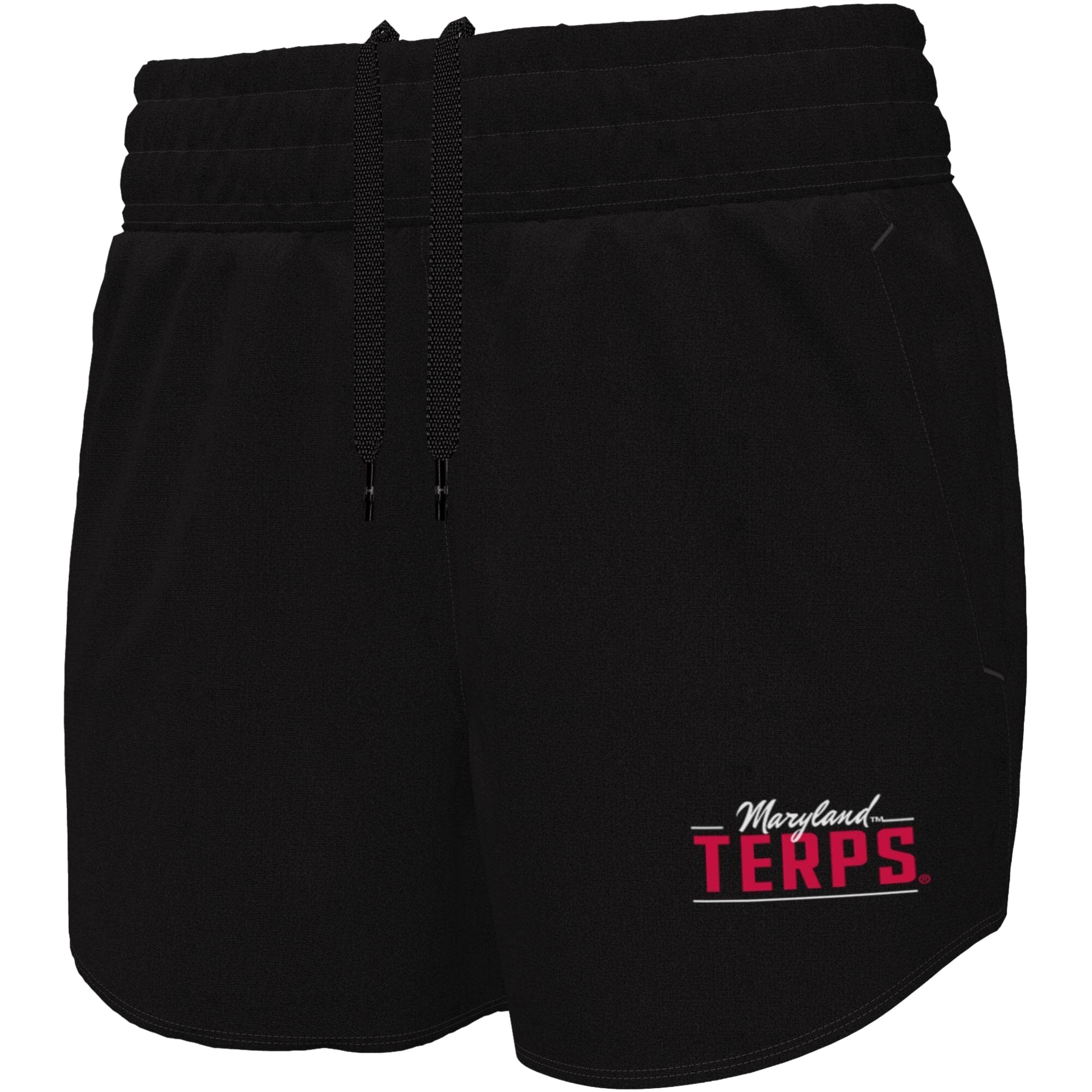 Short tissé Flex noir Under Armour Maryland Terrapins pour femme