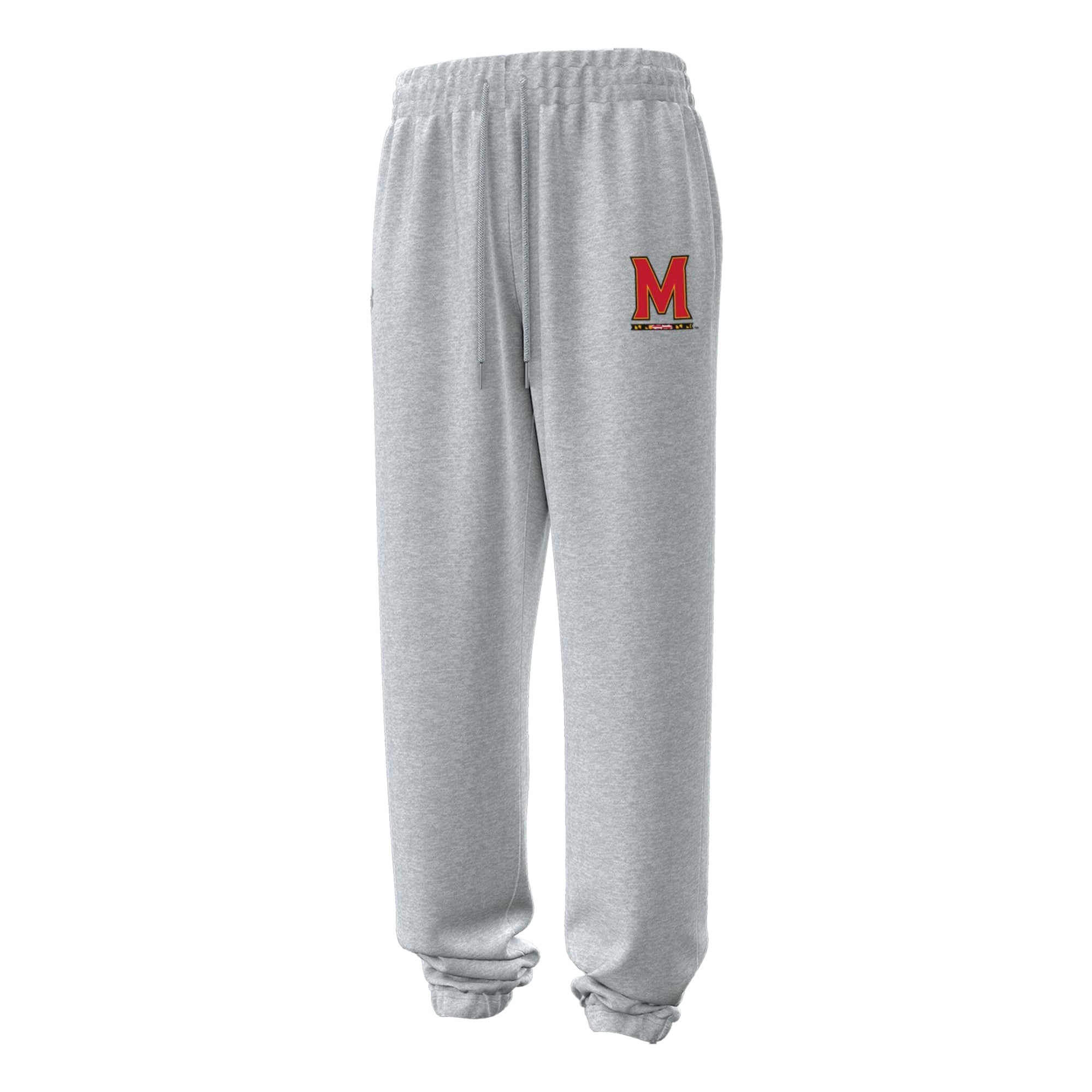 Women's Under Armour  Heather Gray Maryland Terrapins Icon Fleece Puddle Pants