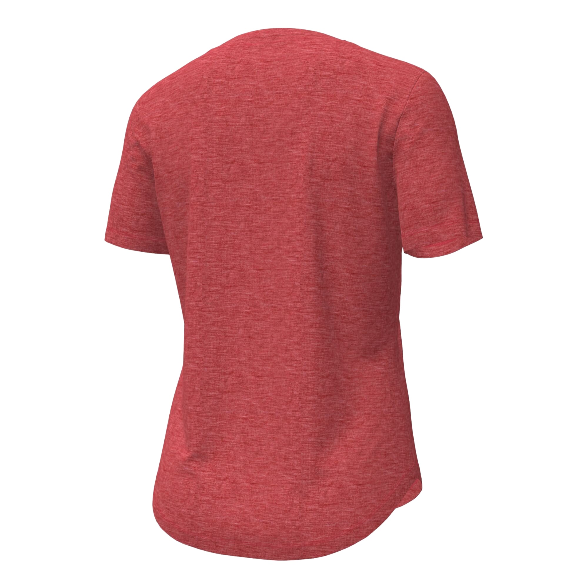 T-shirt Under Armour rouge Maryland Terrapins pour femme, col en V, mélange de trois matières