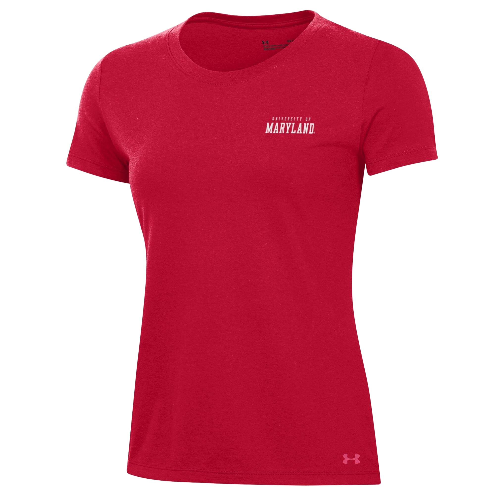 Women's Under Armour Red Maryland Terrapins Performance Cotton T-Shirt