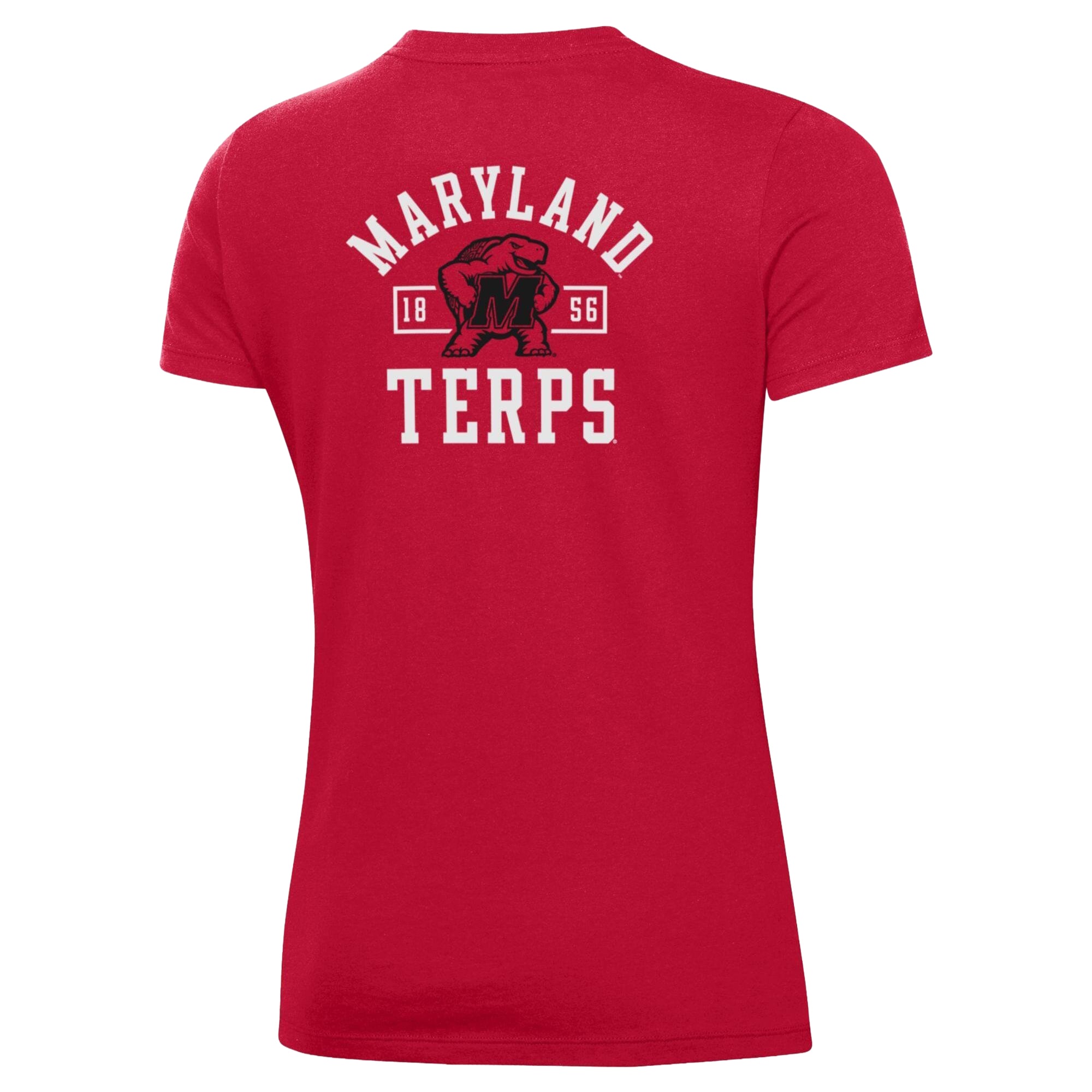 Women's Under Armour Red Maryland Terrapins Performance Cotton T-Shirt