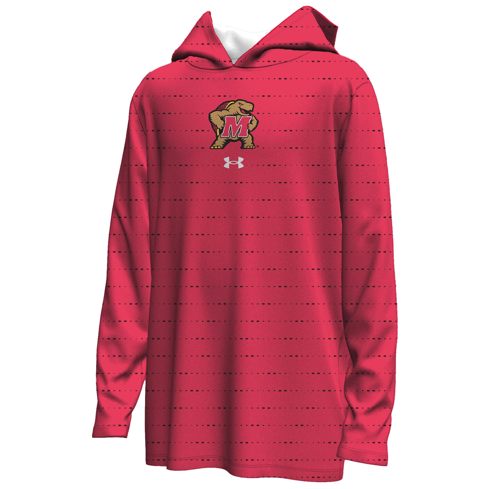 Sweat à capuche léger Under Armour rouge Maryland Terrapins pour jeunes