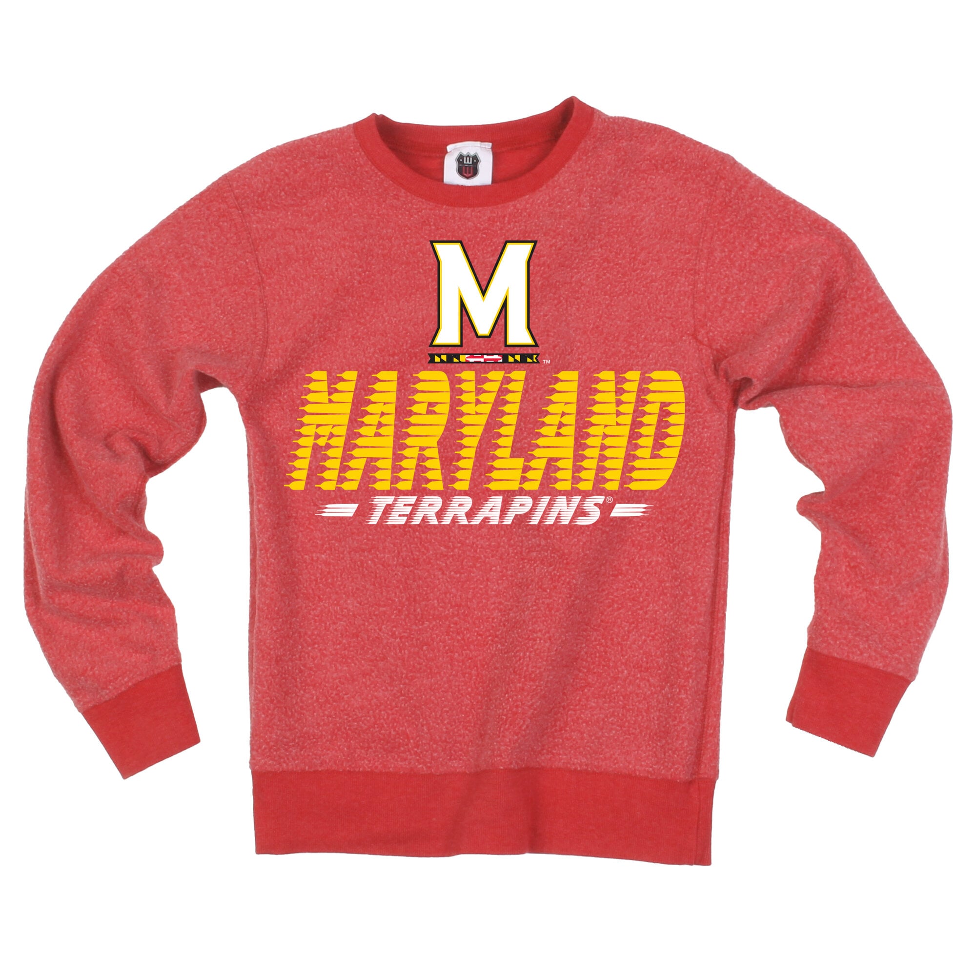 Youth Wes & Willy  Red Maryland Terrapins Reversible Sweatshirt