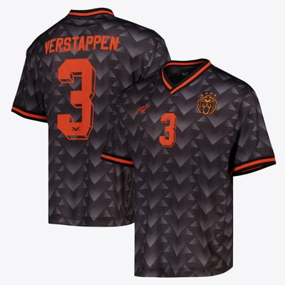 Max Verstappen Fanatics Unisex Sport x Sport Retro Soccer Jersey - Black