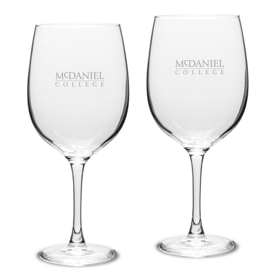 McDaniel Green Terror 19oz. 2-Piece Traditional Robusto Red Wine Table Glass Set