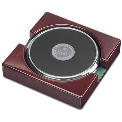 McDaniel Green Terror 2-Piece Coaster Set - Silver