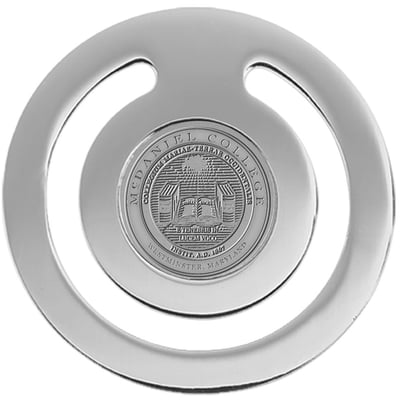 McDaniel Green Terror Team Logo Bookmark - Silver