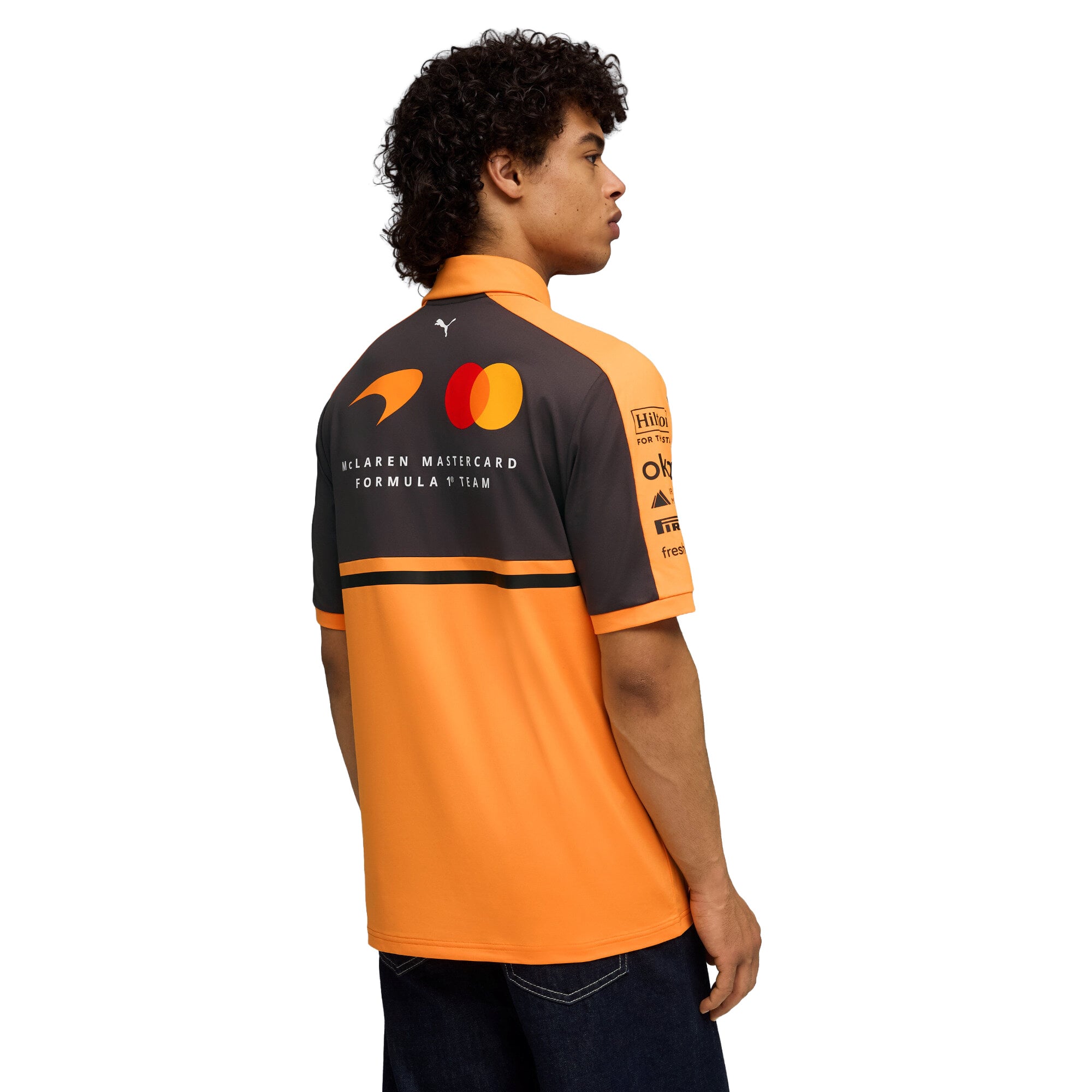 超レアF1 レーシングスーツマクラーレンチームポロシャツメンズTシャツ 
